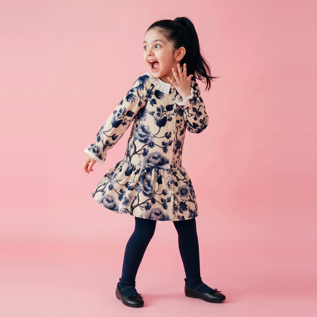 Gia Velvet Print Dress