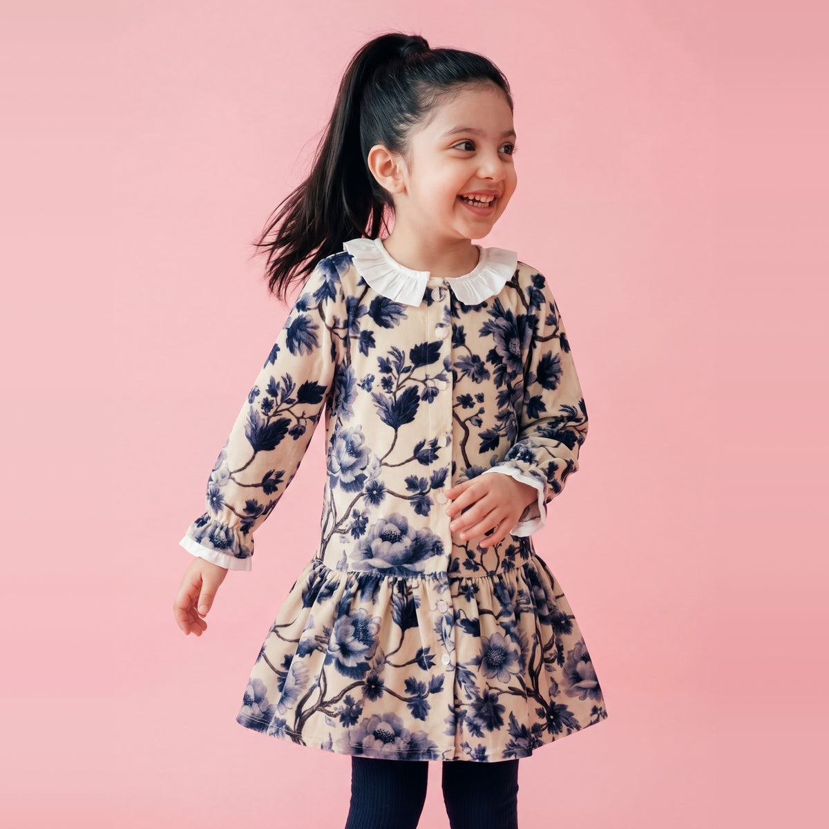 Gia Velvet Print Dress