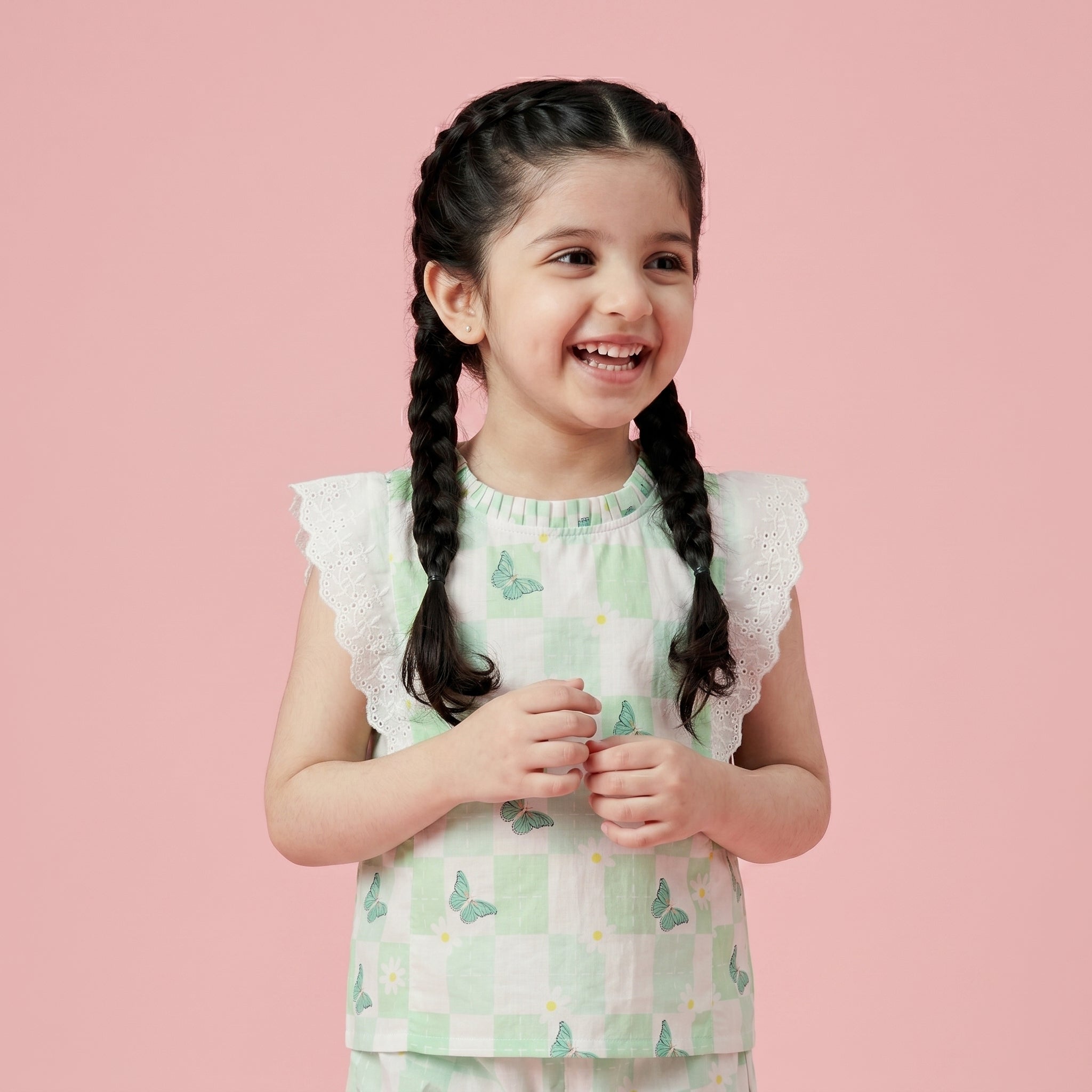 Sylvie Green Cotton Coord Set