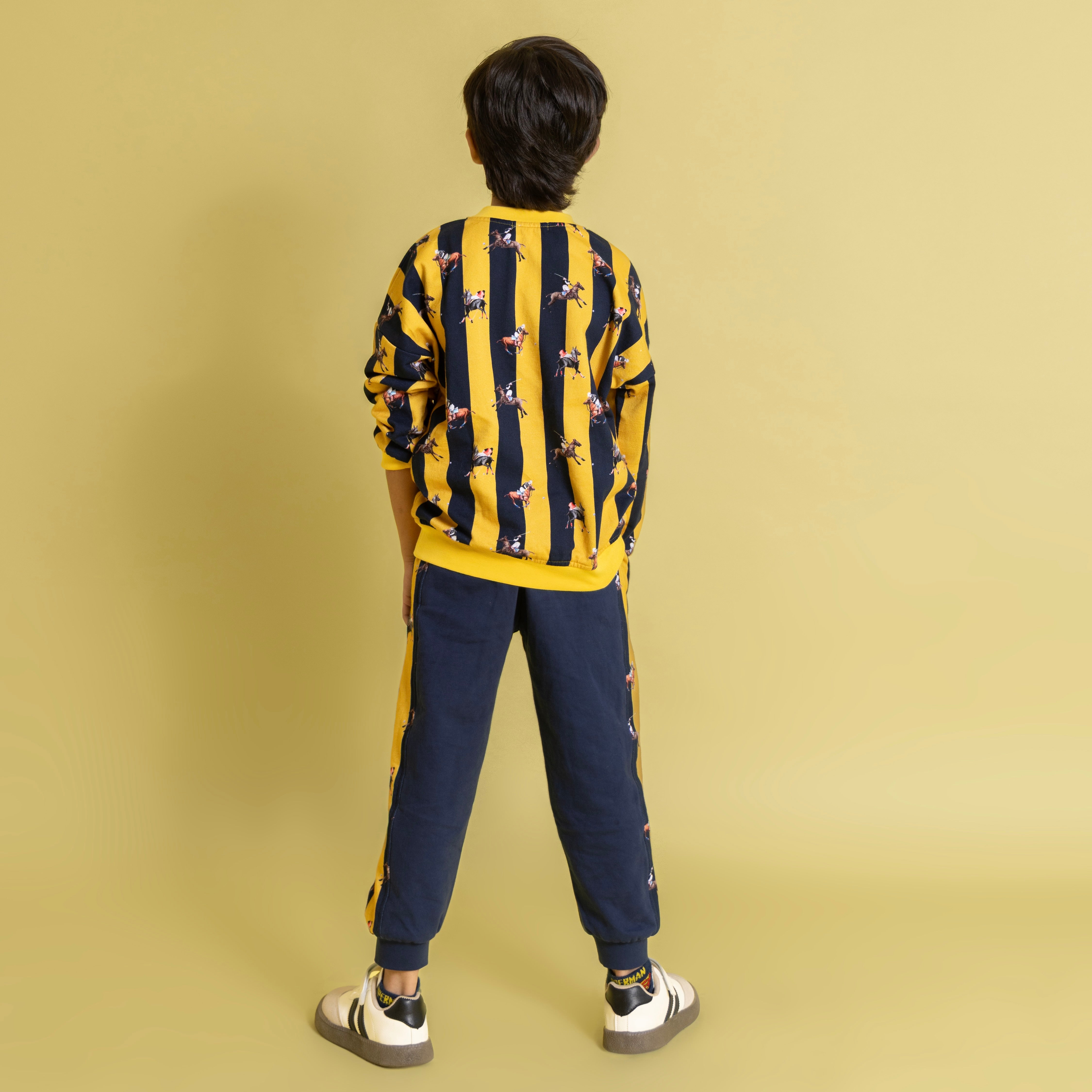 Noel Blue & Yellow Stripe Track Set