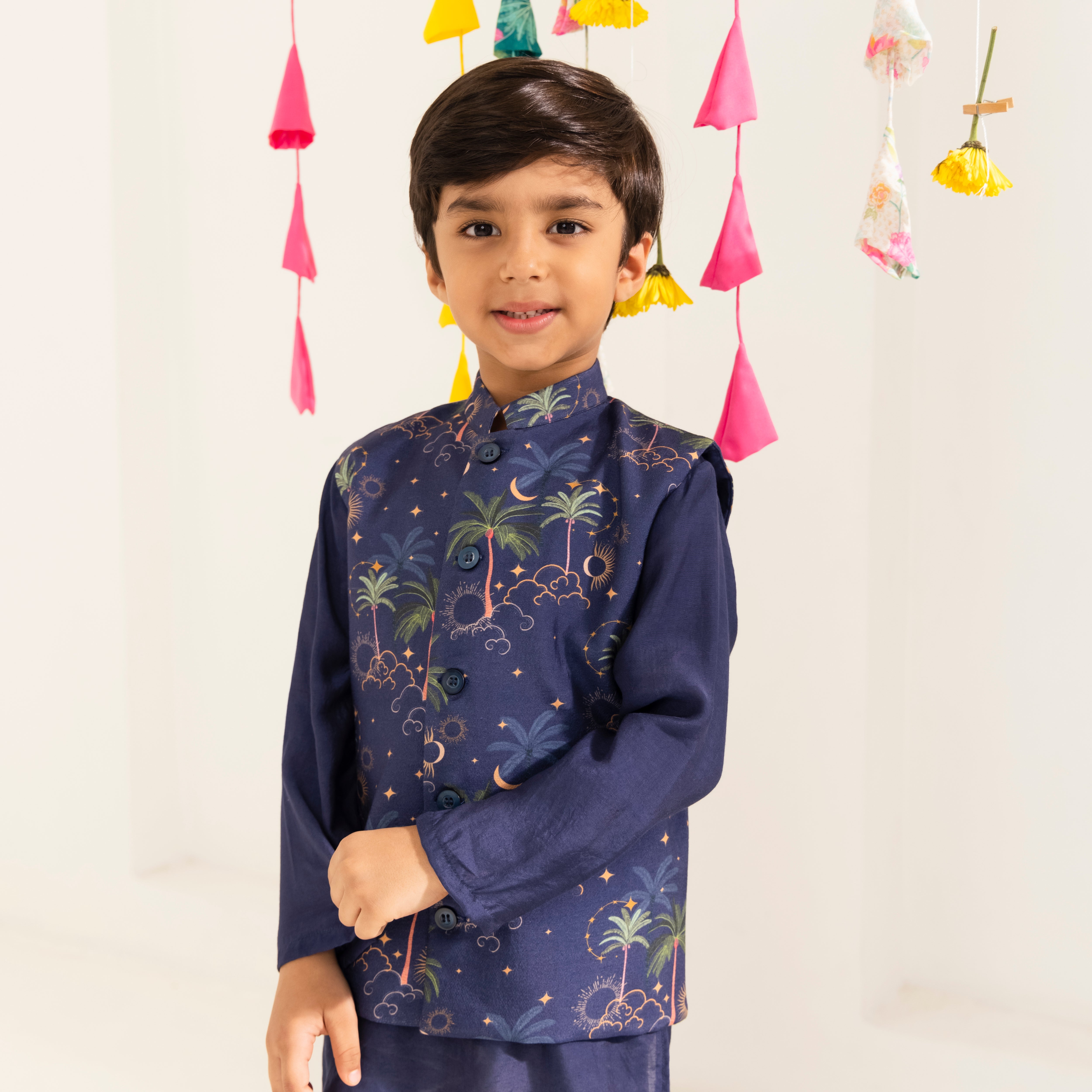 Navir Blue Celestial Bandhi Set
