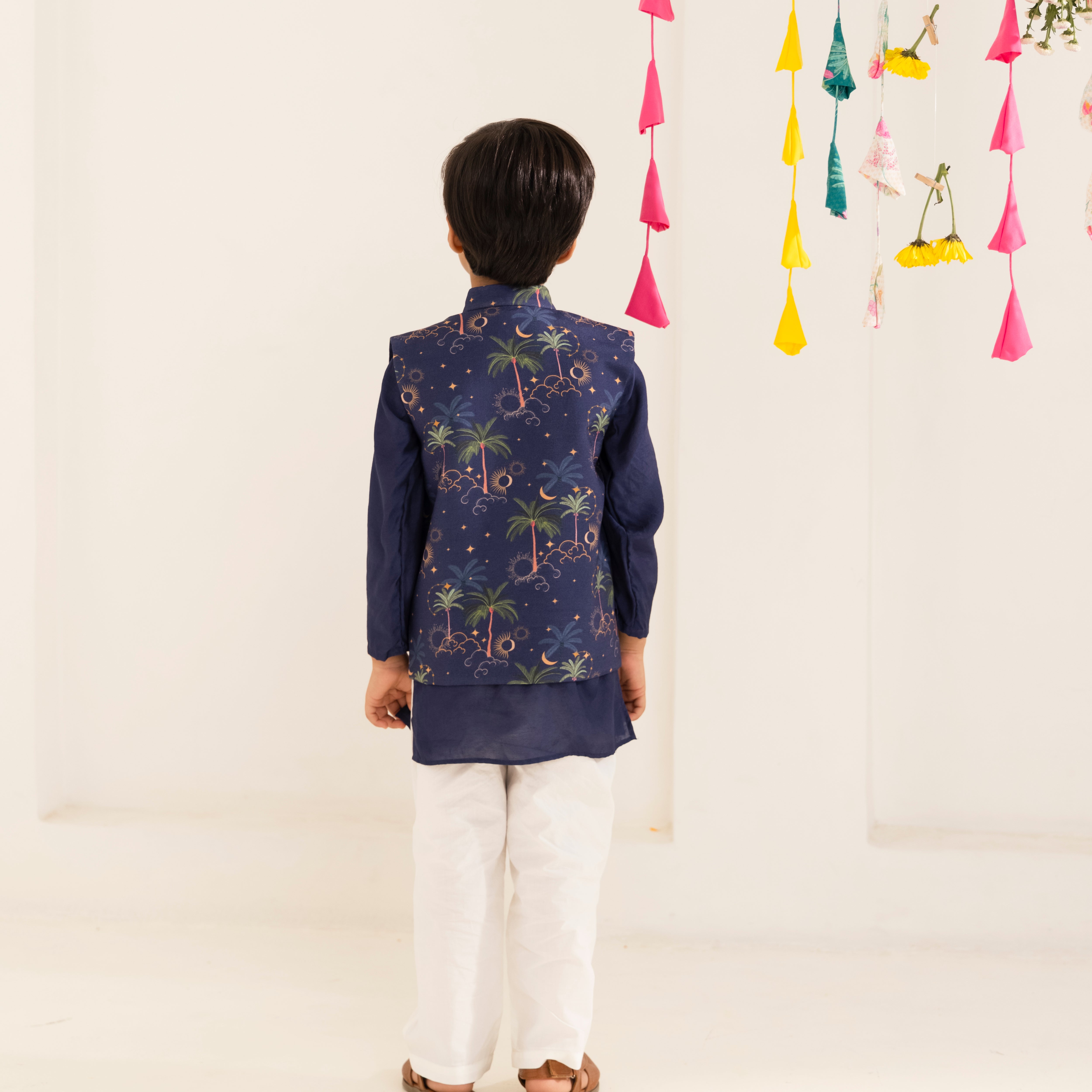 Navir Blue Celestial Bandhi Set