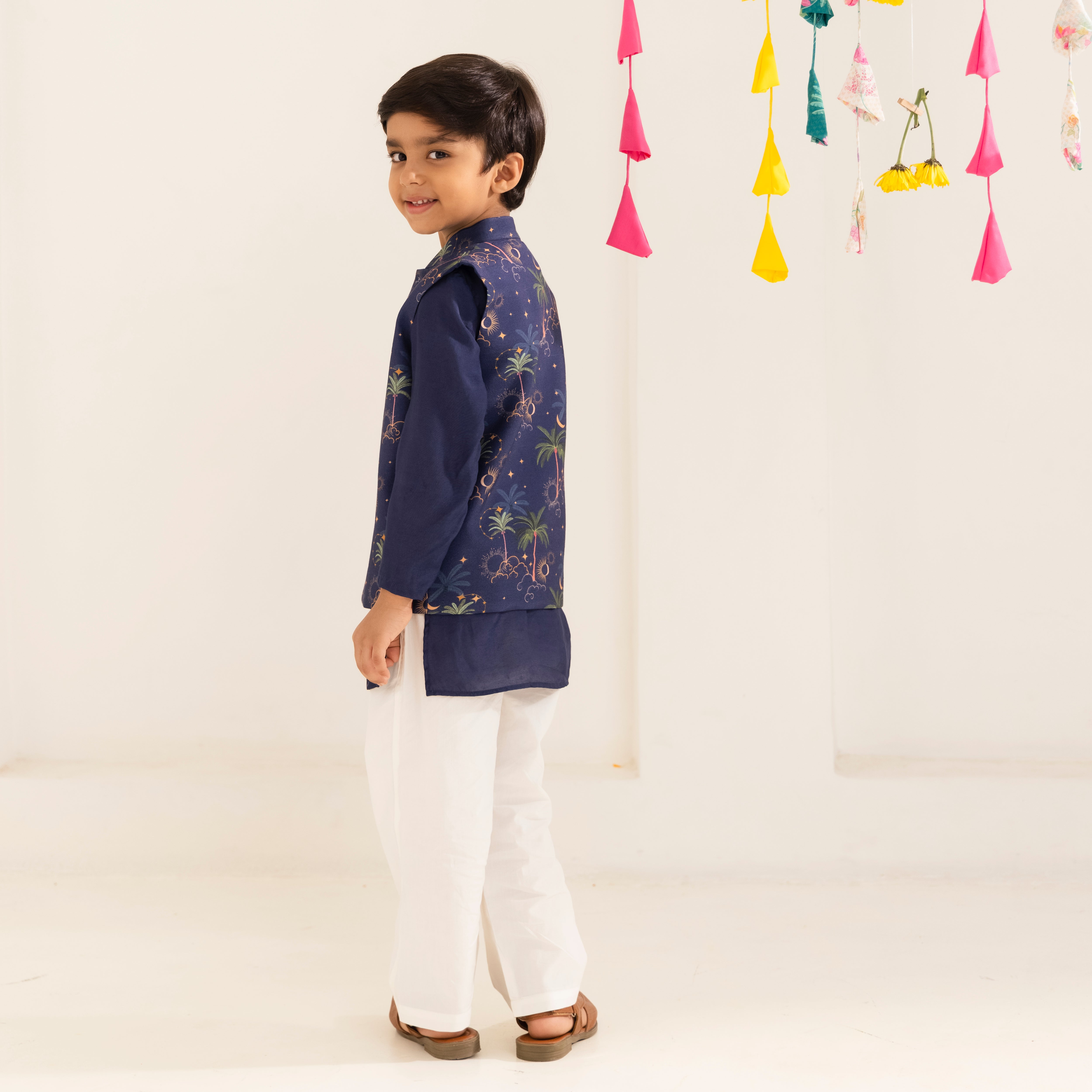 Navir Blue Celestial Bandhi Set