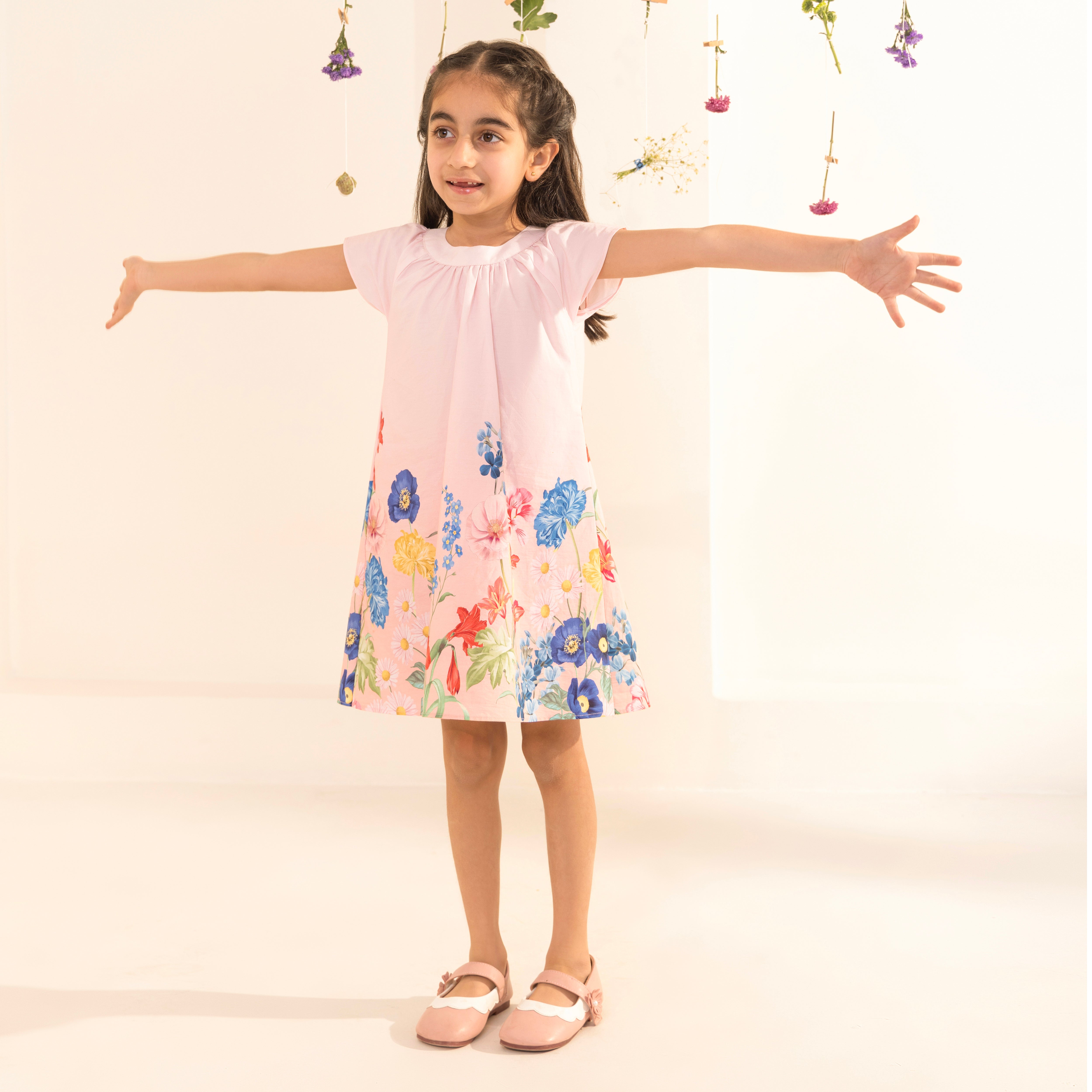 Amaris Floral Cotton Dress - Bibbity Bobbity