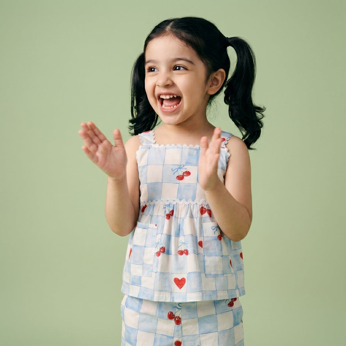 Cherie Blue Cotton Coord Set - Bibbity Bobbity