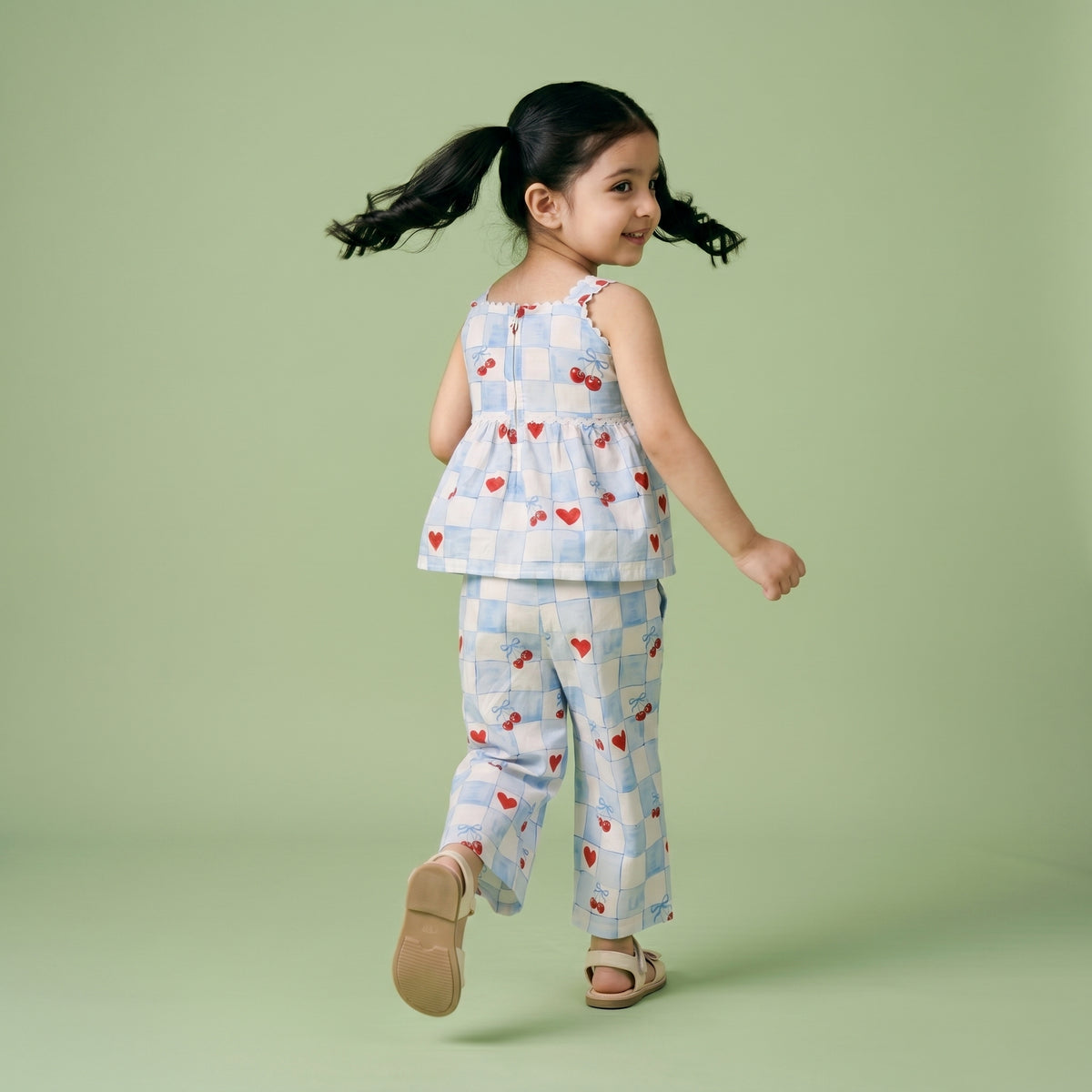 Cherie Blue Cotton Coord Set - Bibbity Bobbity