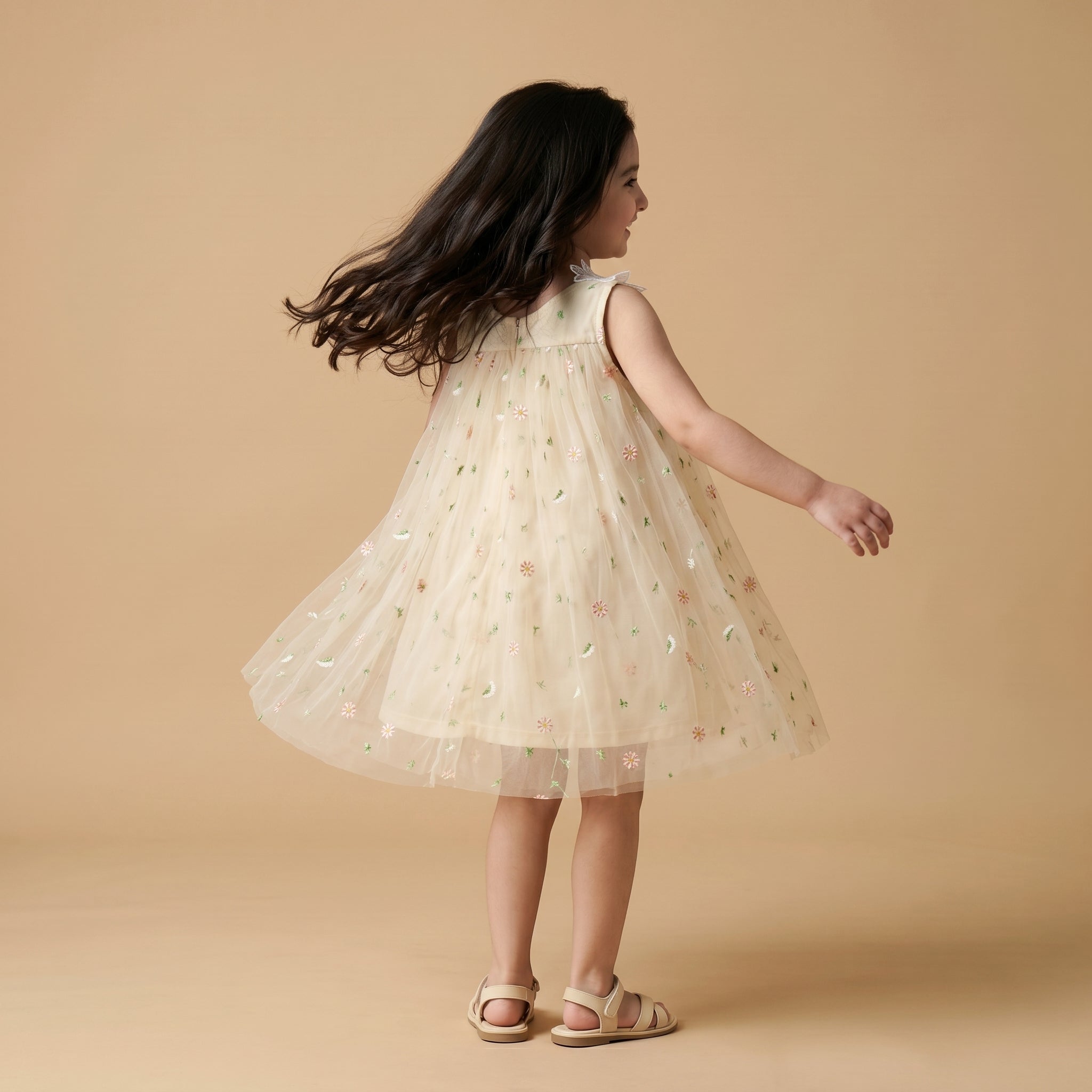 Chloe Floral Tulle Dress - Bibbity Bobbity