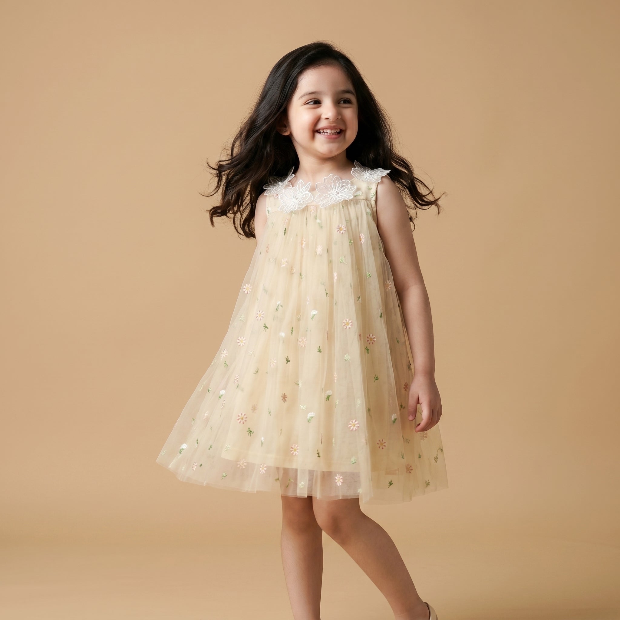 Chloe Floral Tulle Dress - Bibbity Bobbity