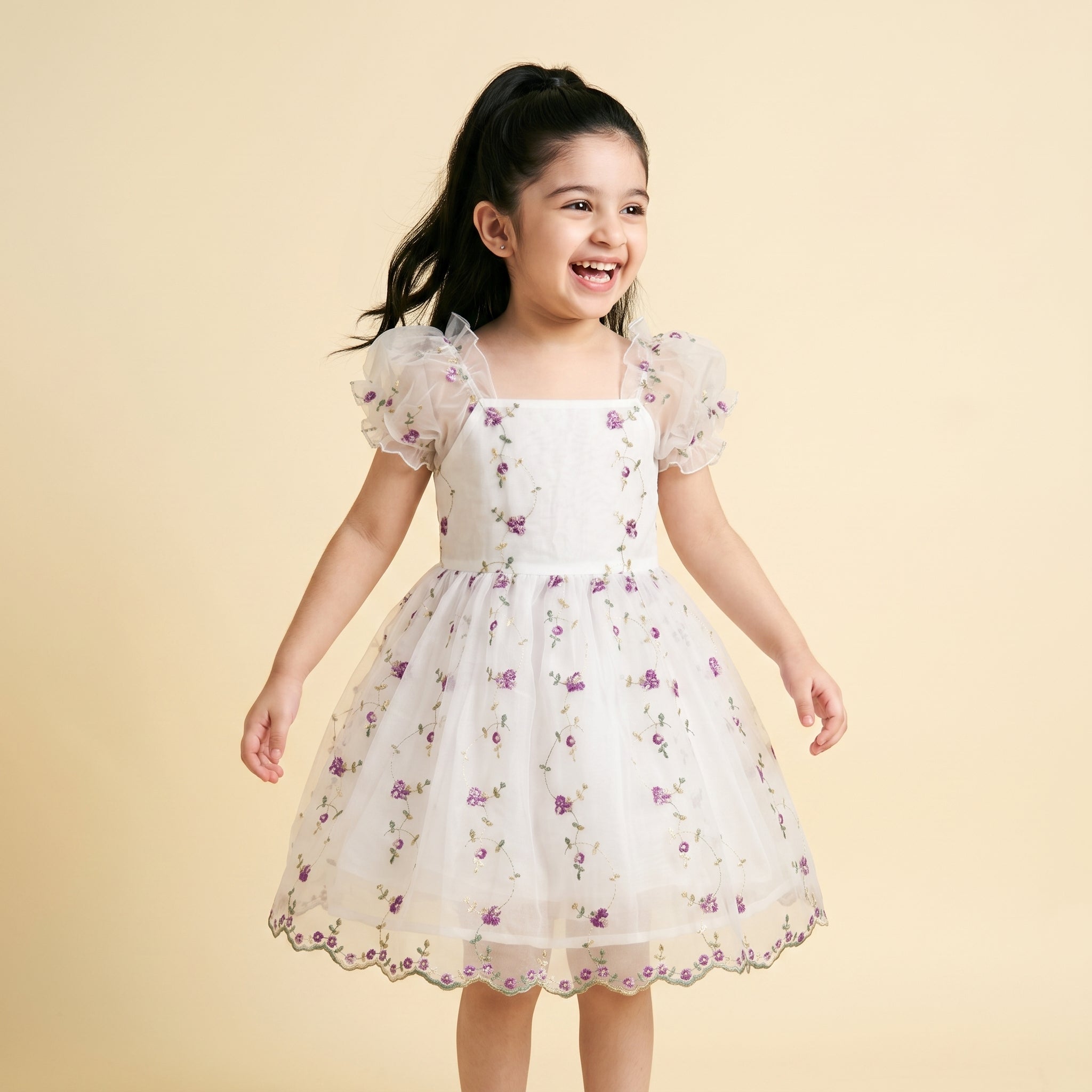 Diana Floral Organza Dress - Bibbity Bobbity