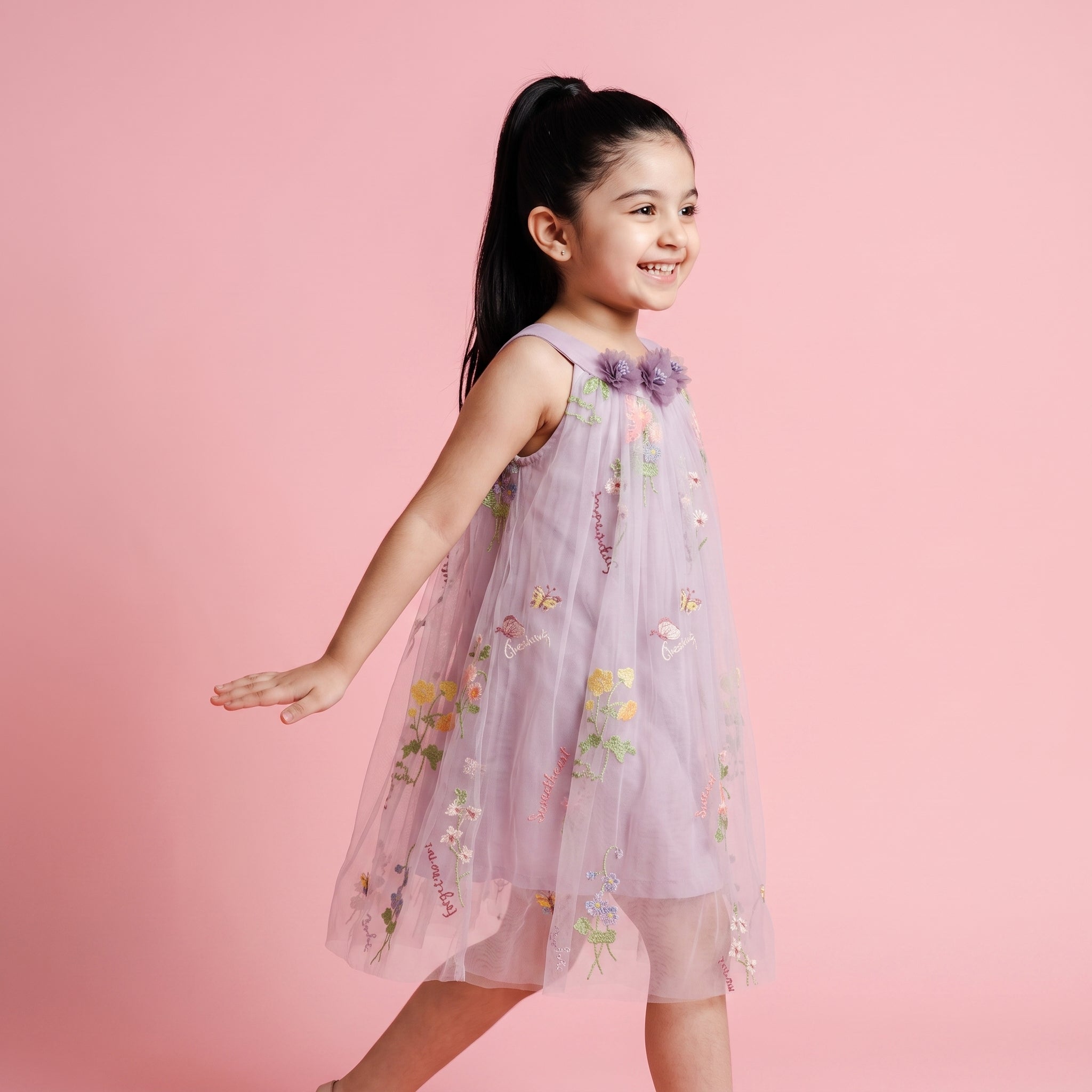 Ella Floral Tulle Dress - Bibbity Bobbity