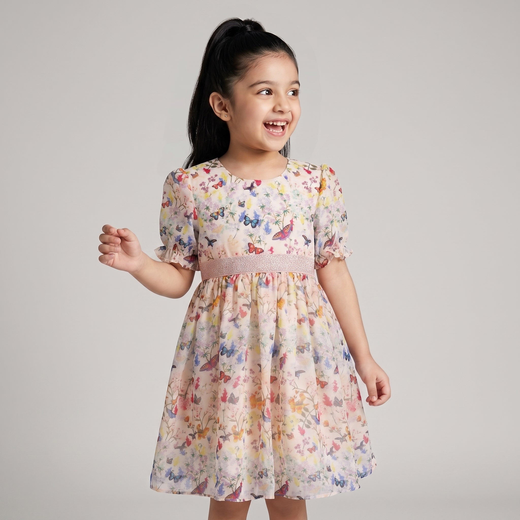 Evangeline Butterfly Print Dress - Bibbity Bobbity