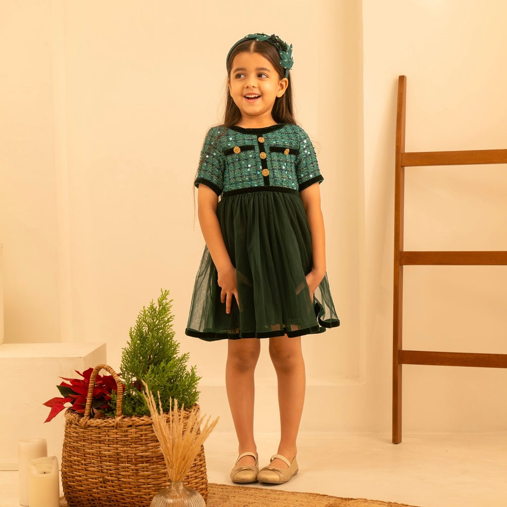 Giselle Tweed Party Dress