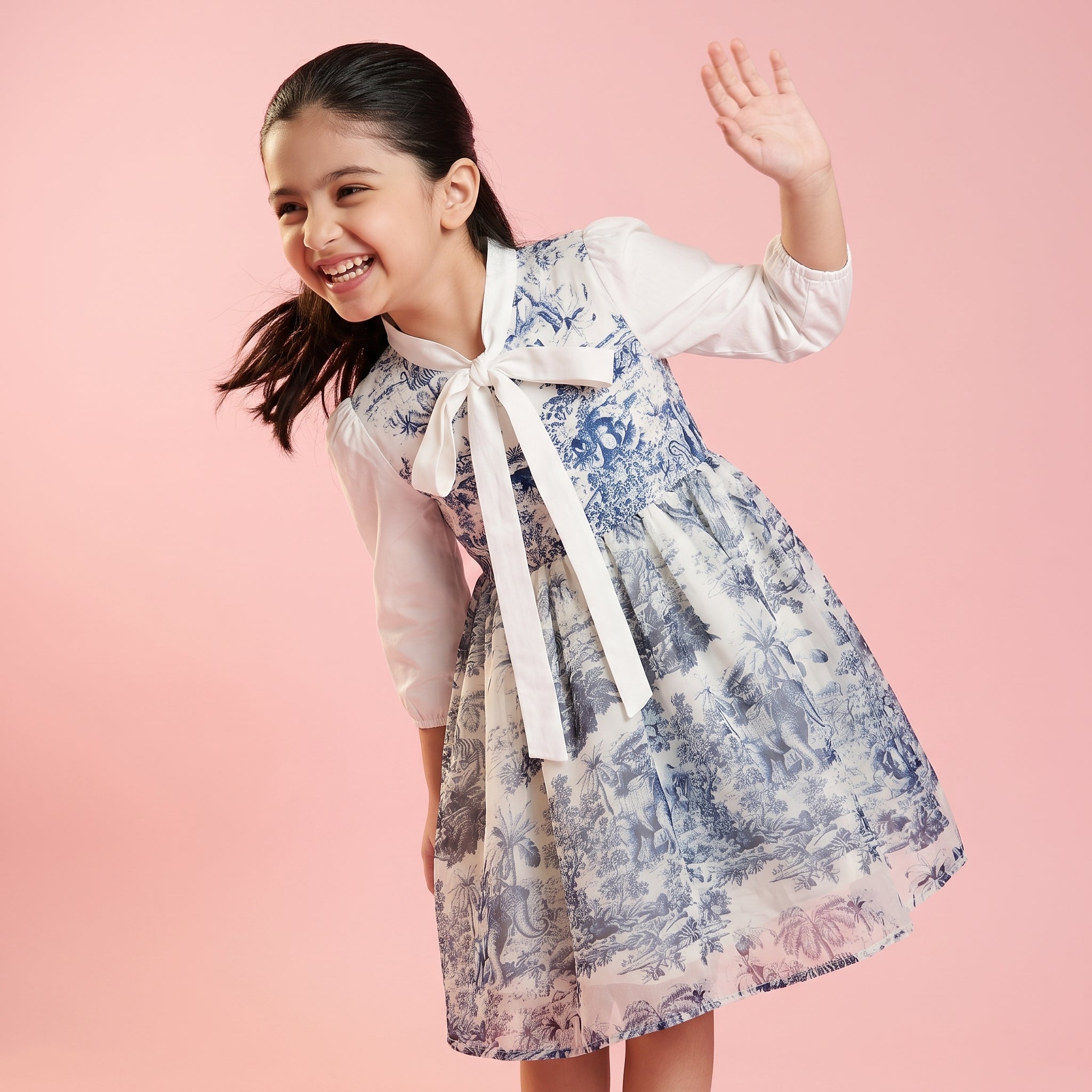 Lyra Toile De Jouy Print Dress