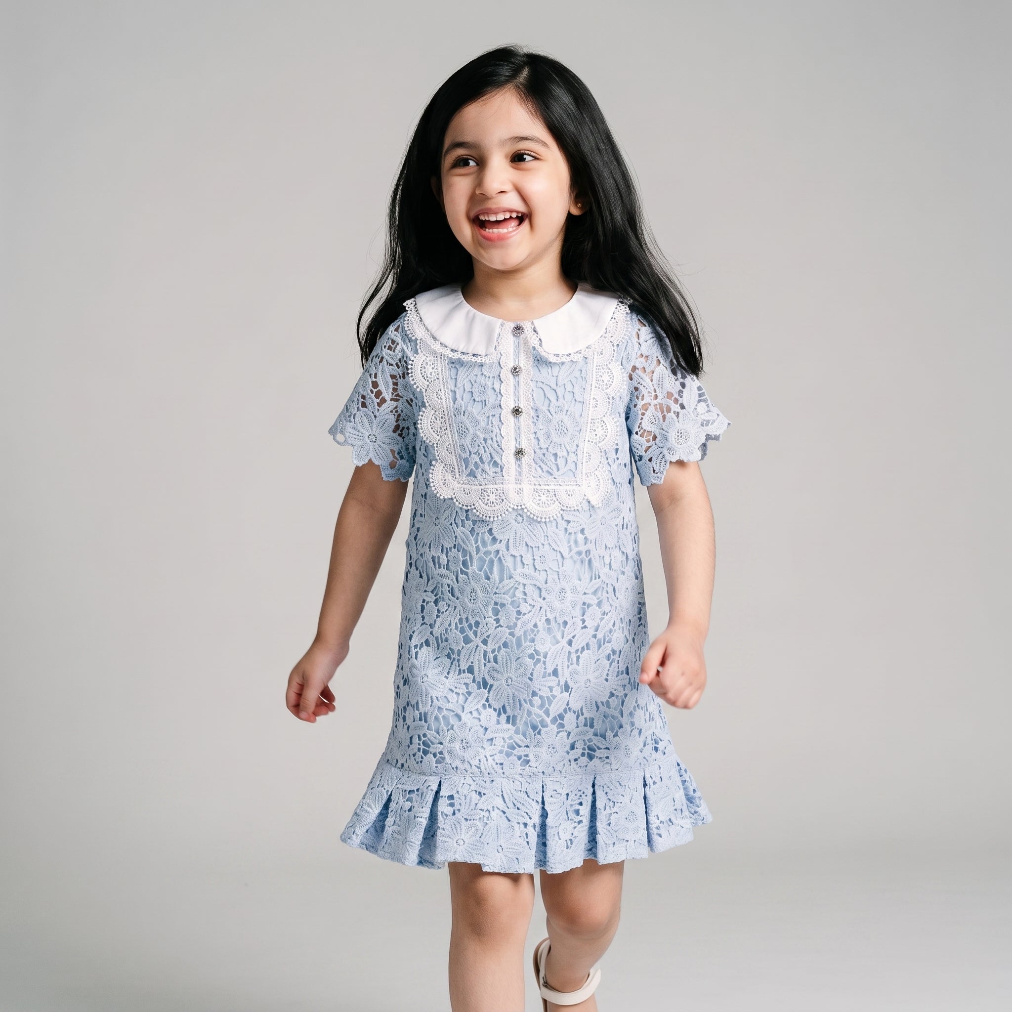 Ariel Blue Lace Dress