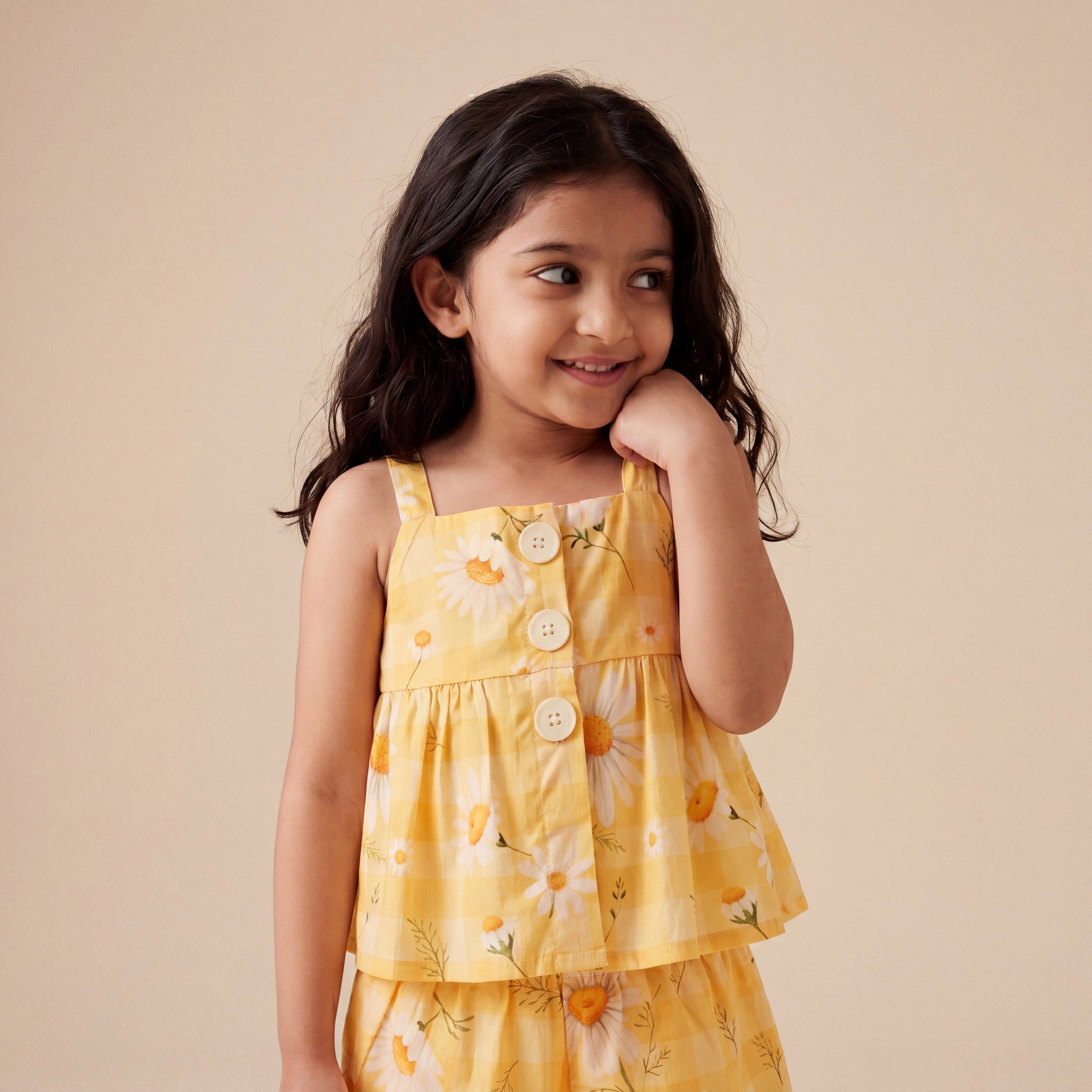 Marigold Yellow Cotton Cord Set