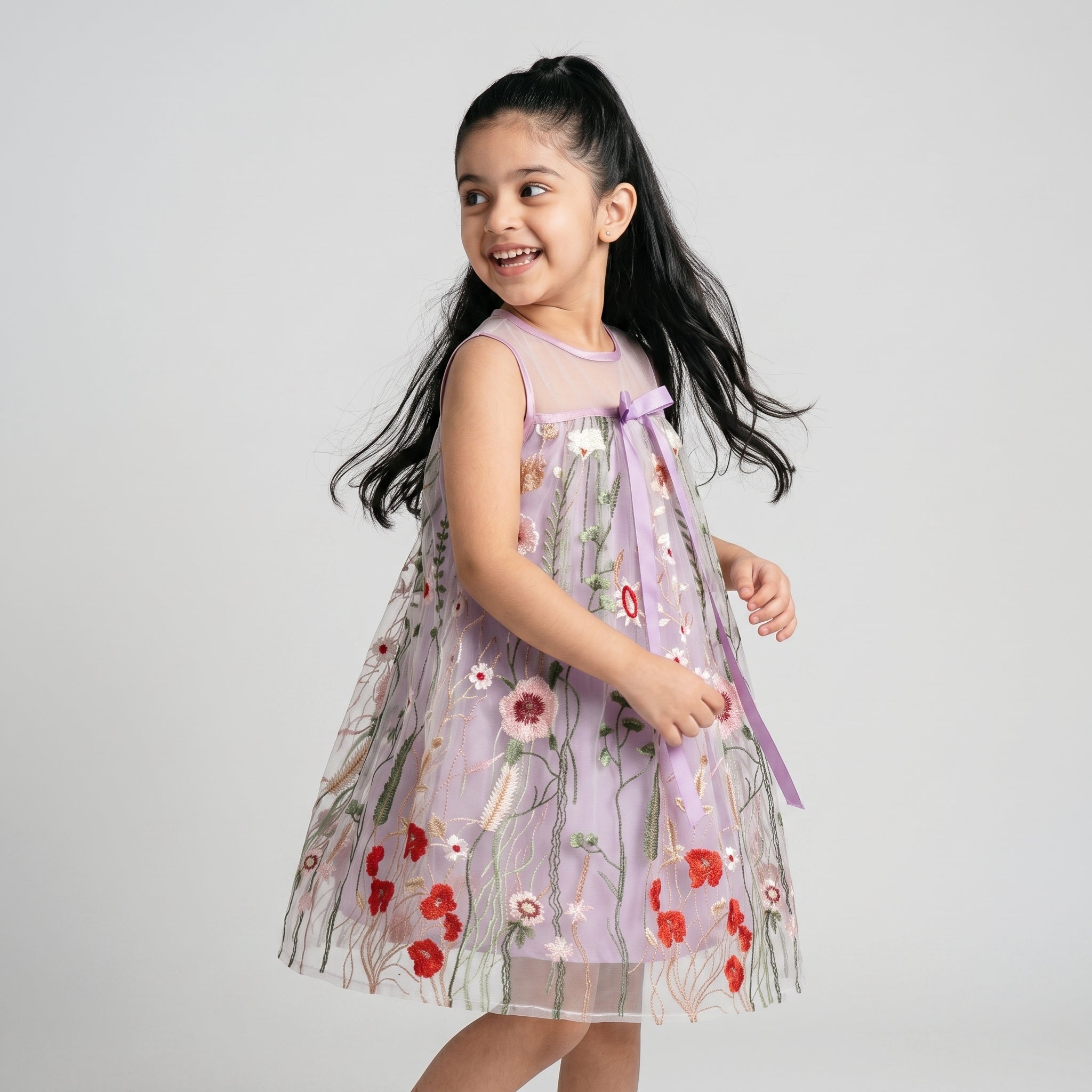 Mary Tulle Floral Dress - Bibbity Bobbity