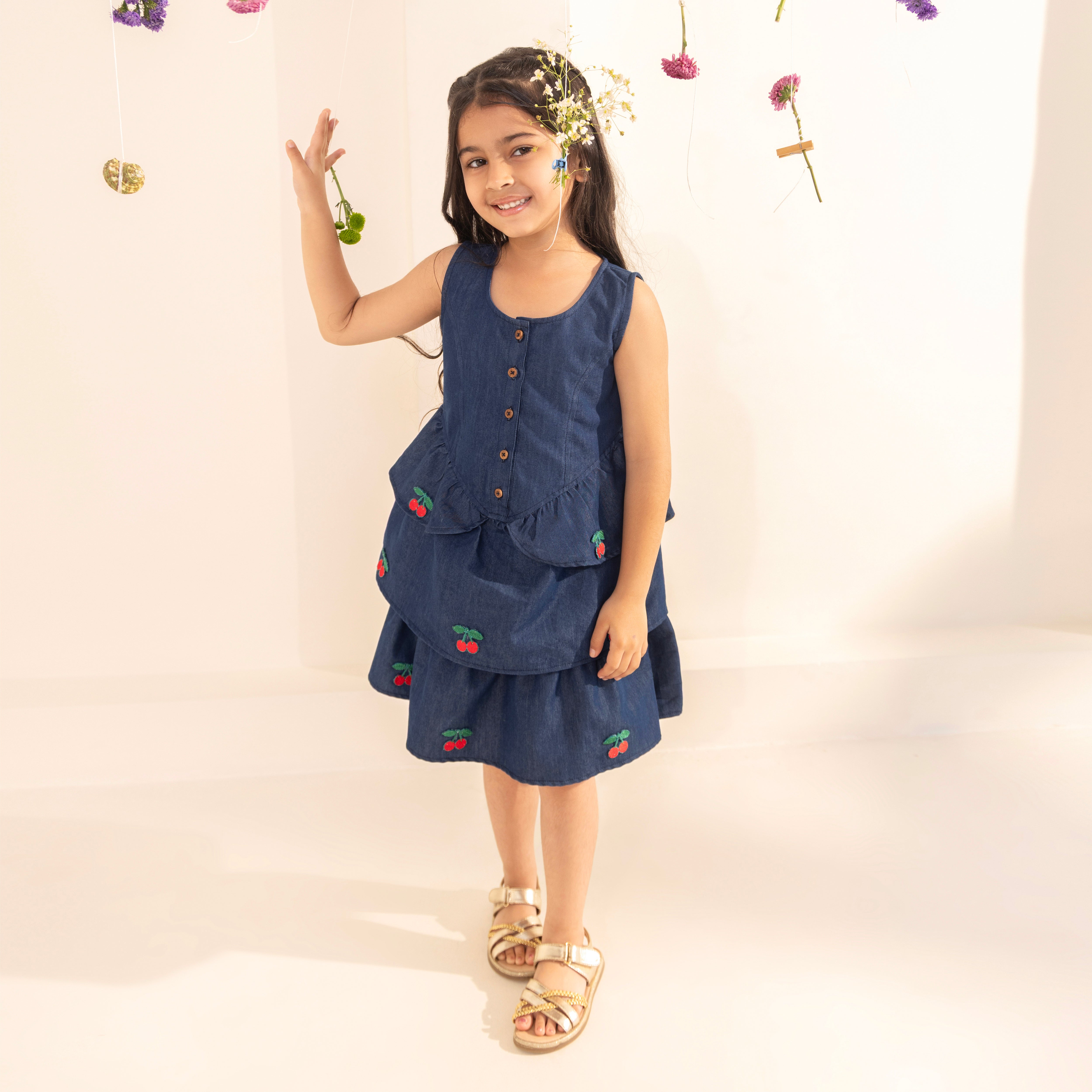 Noa Denim Dress - Bibbity Bobbity