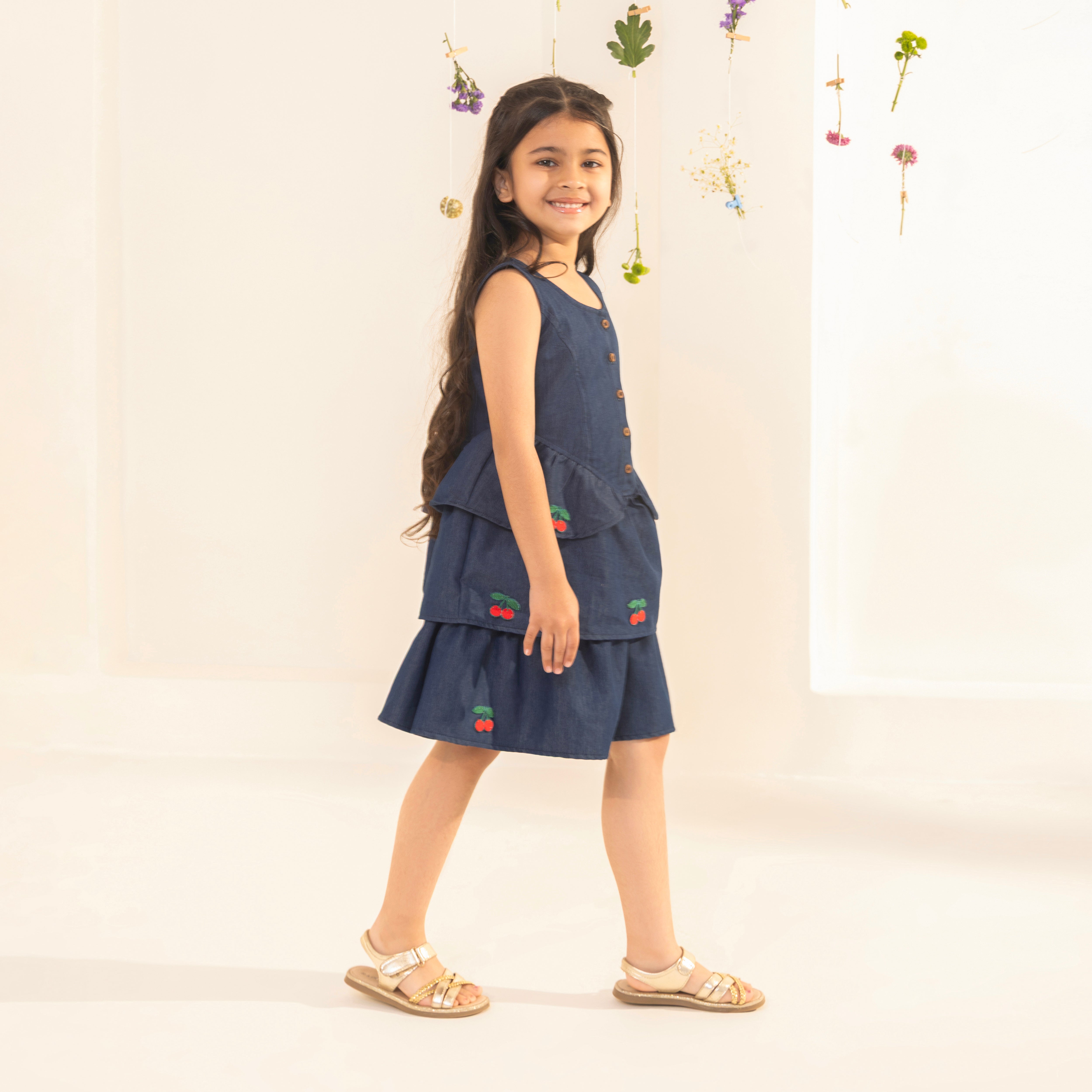 Noa Denim Dress - Bibbity Bobbity