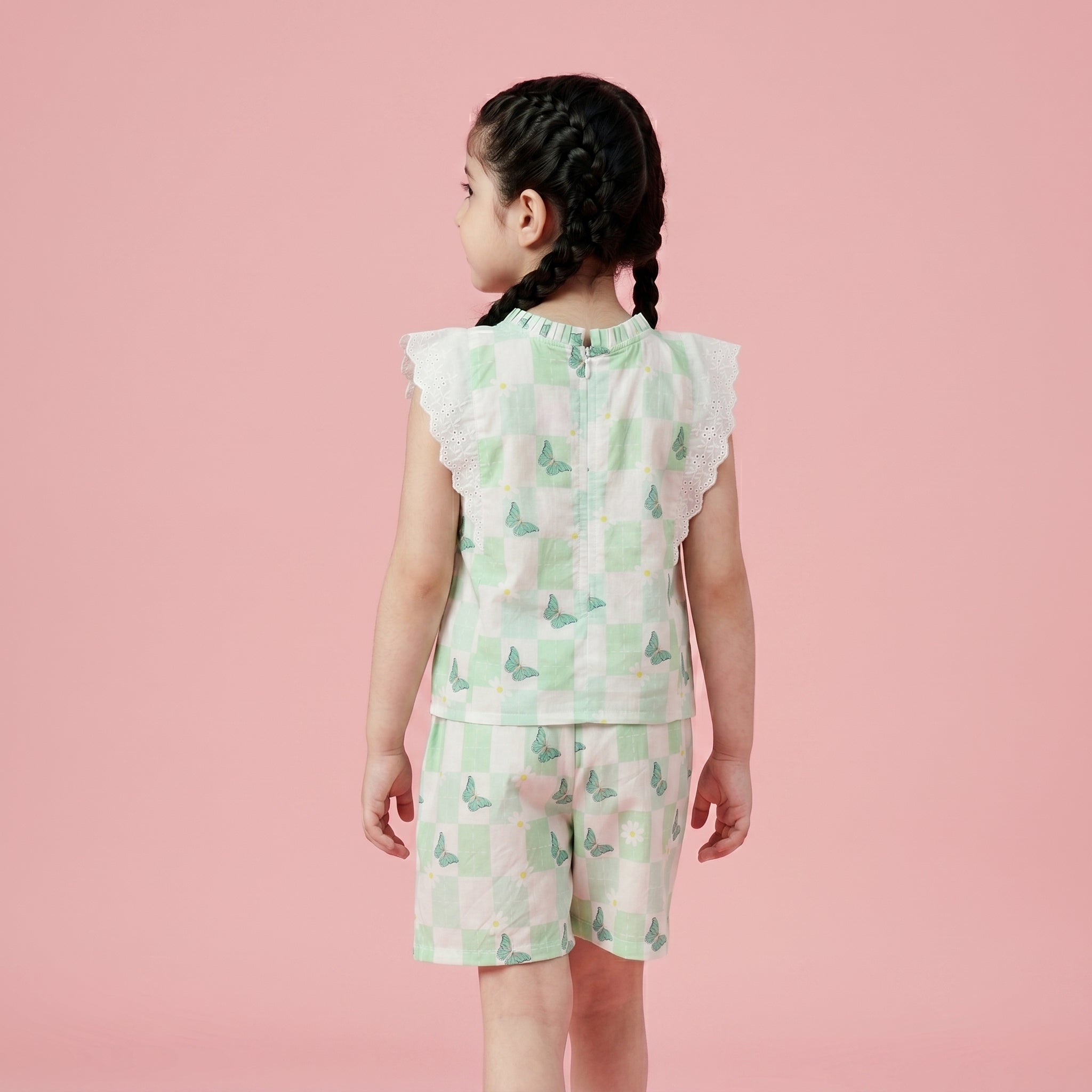 Sylvie Green Cotton Coord Set - Bibbity Bobbity