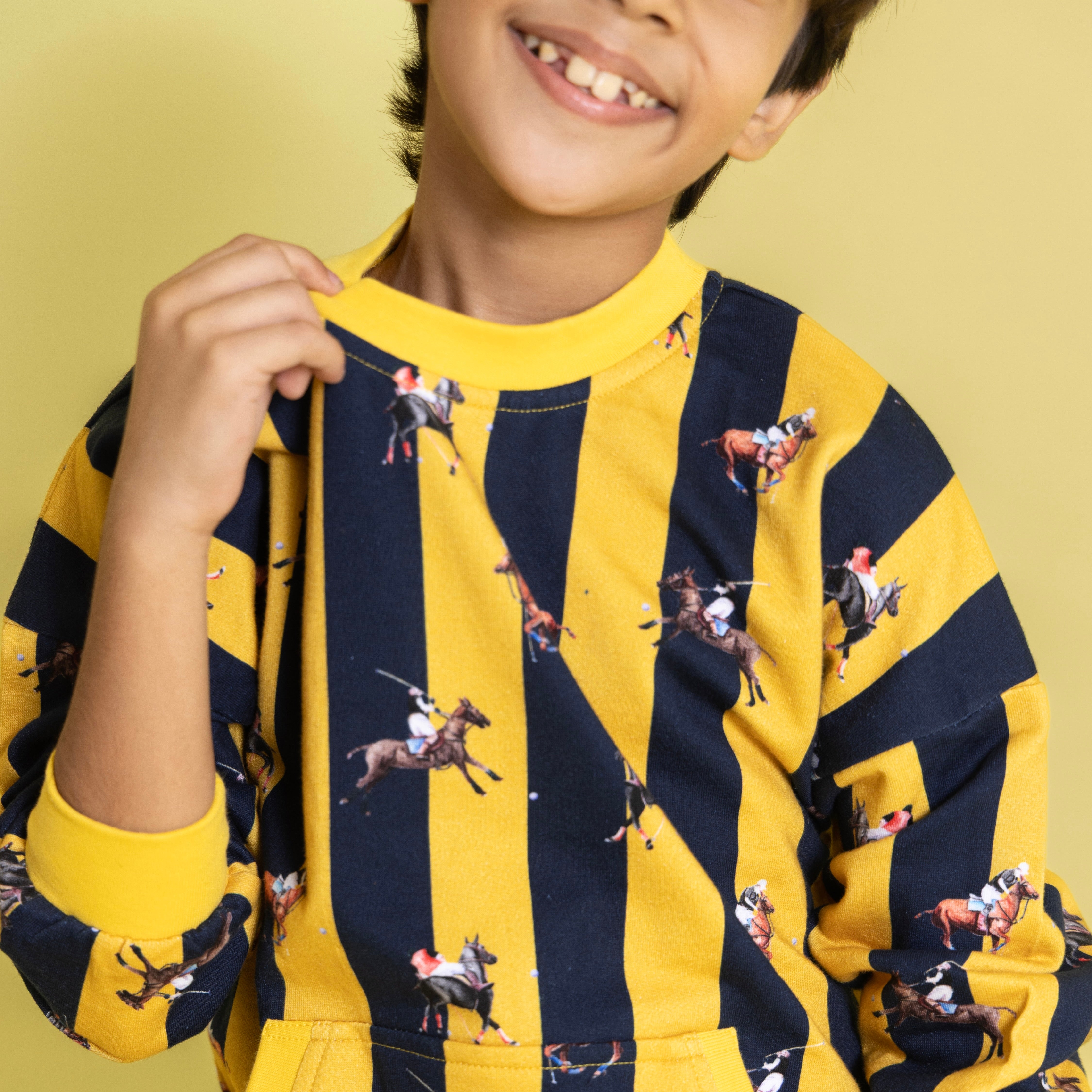 Noel Blue & Yellow Stripe Track Set