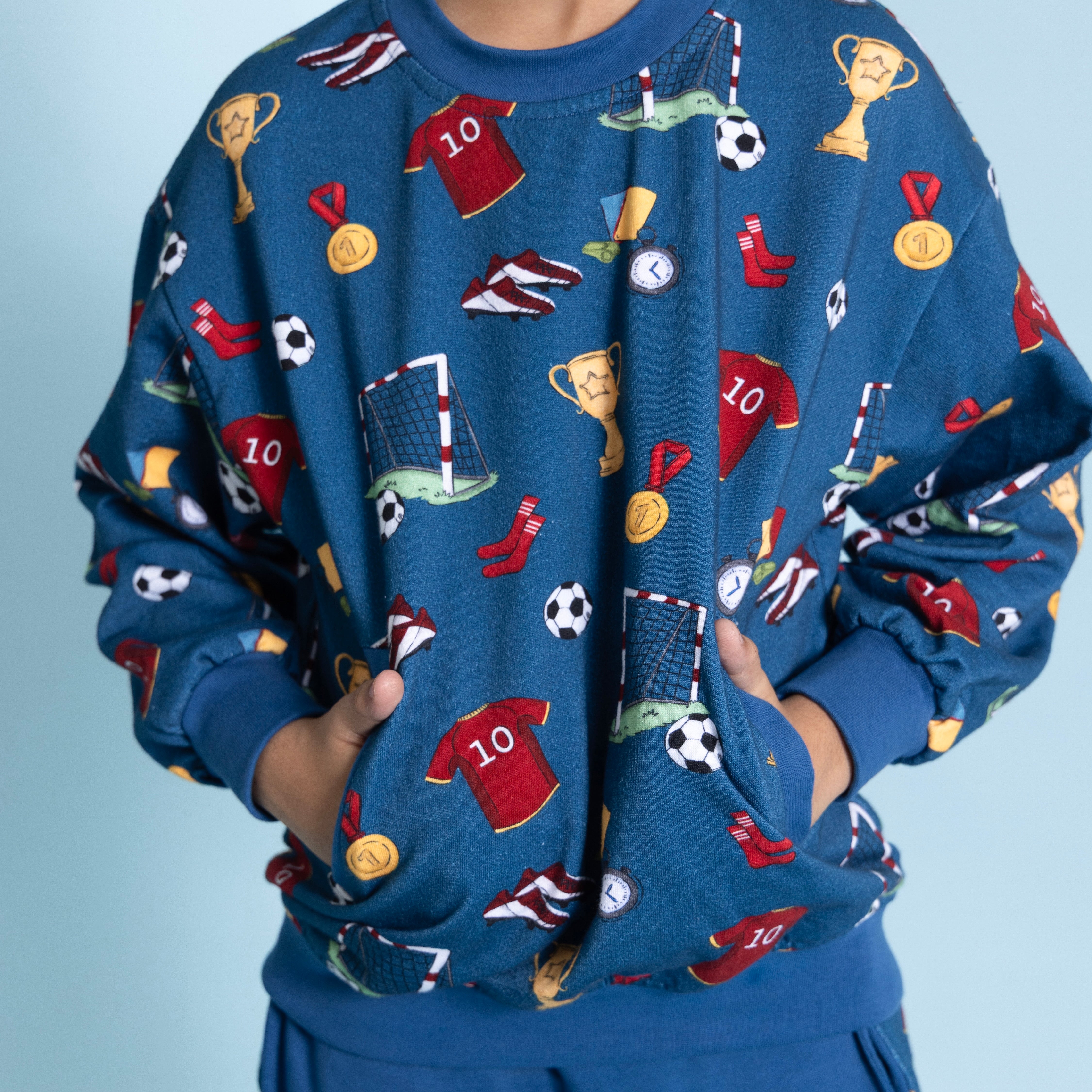 Zayn Blue Football Track Set