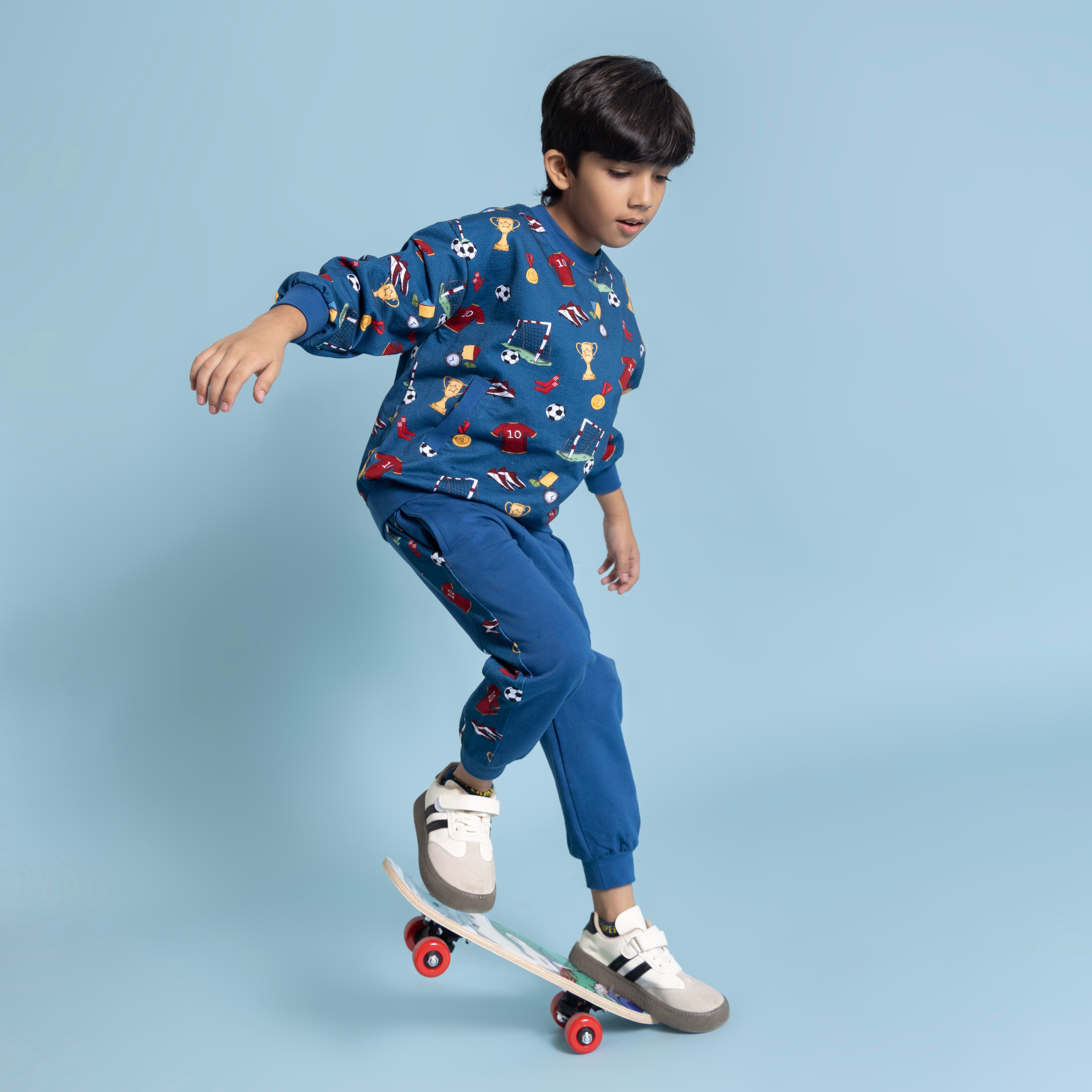 Zayn Blue Football Track Set