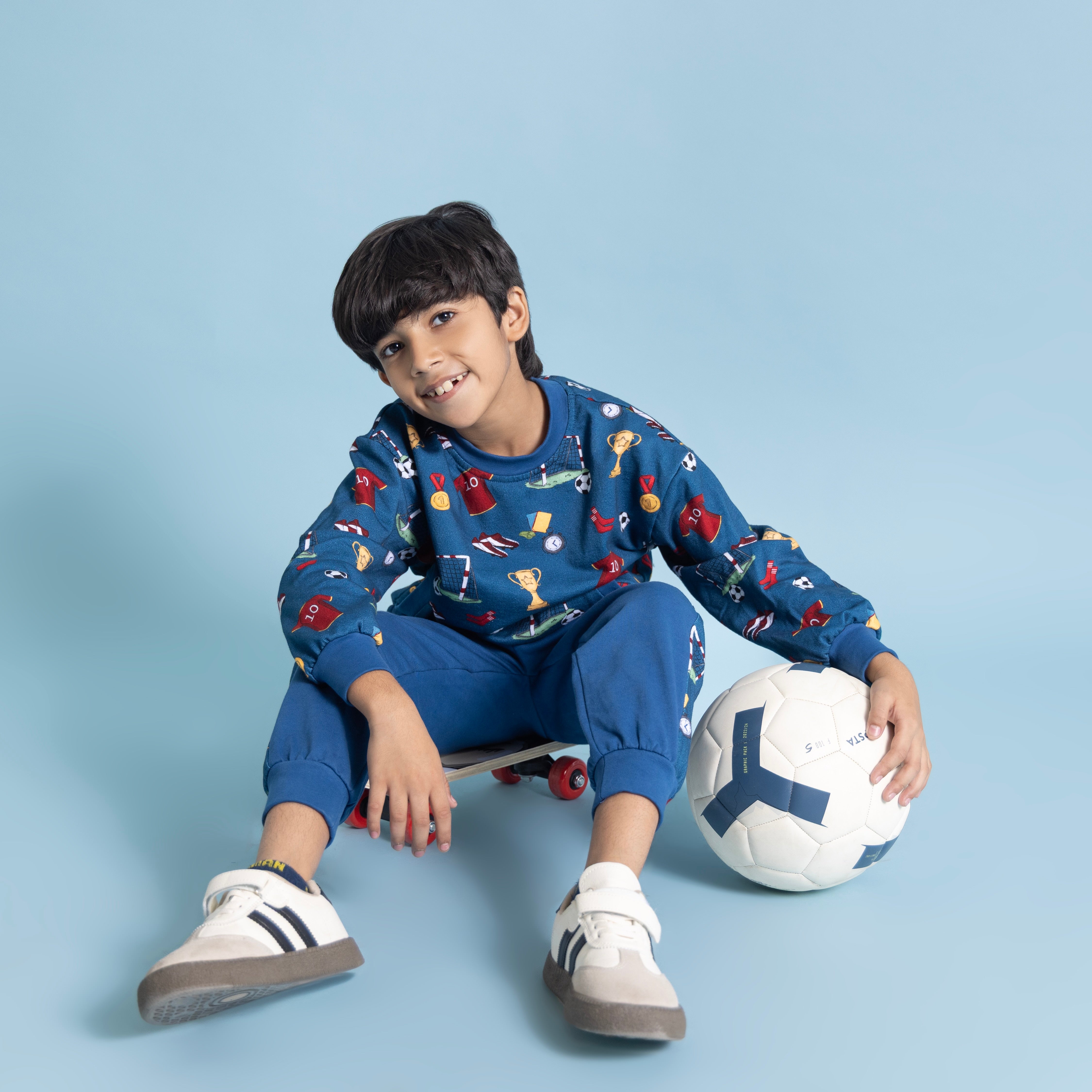 Zayn Blue Football Track Set