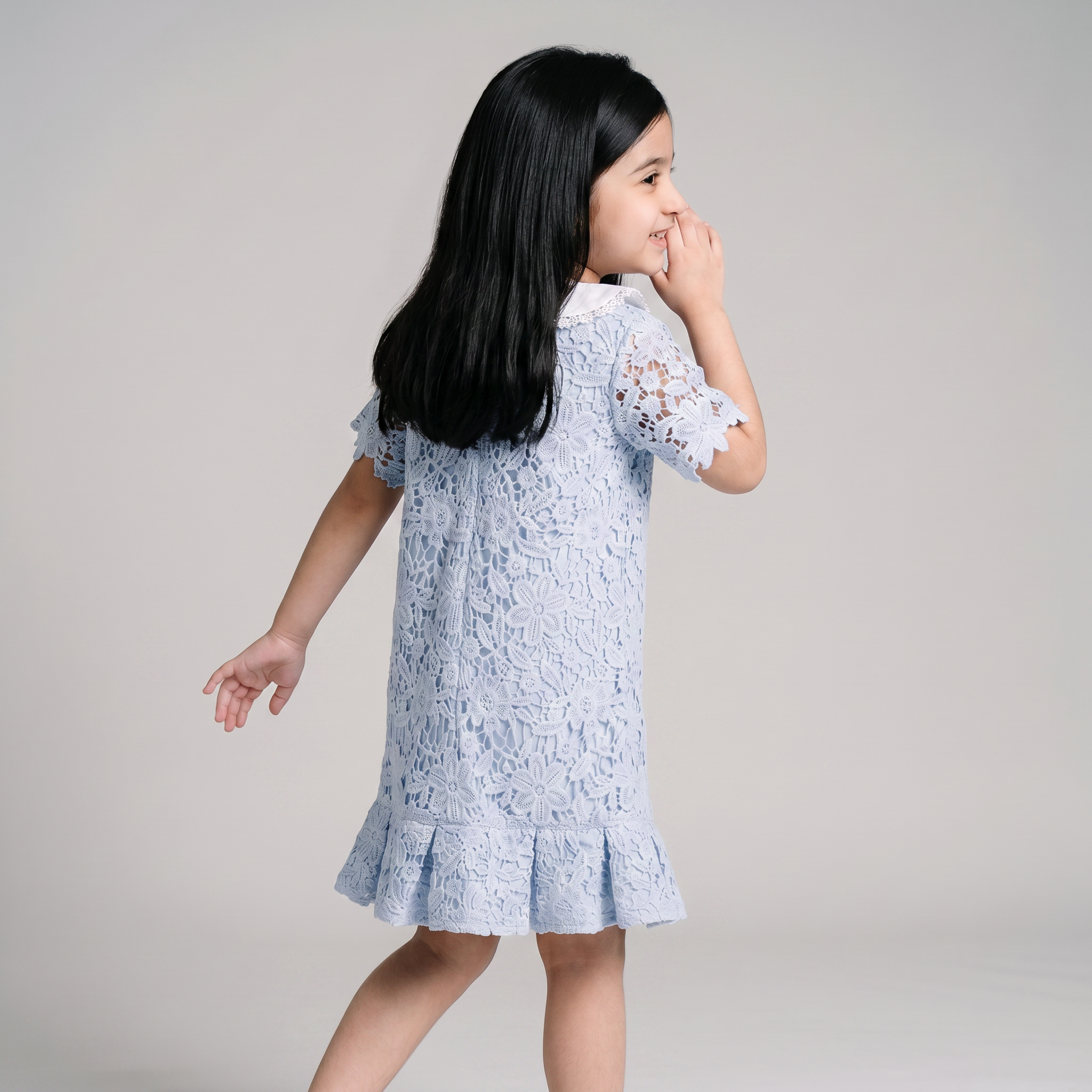 Ariel Blue Lace Dress - Bibbity Bobbity