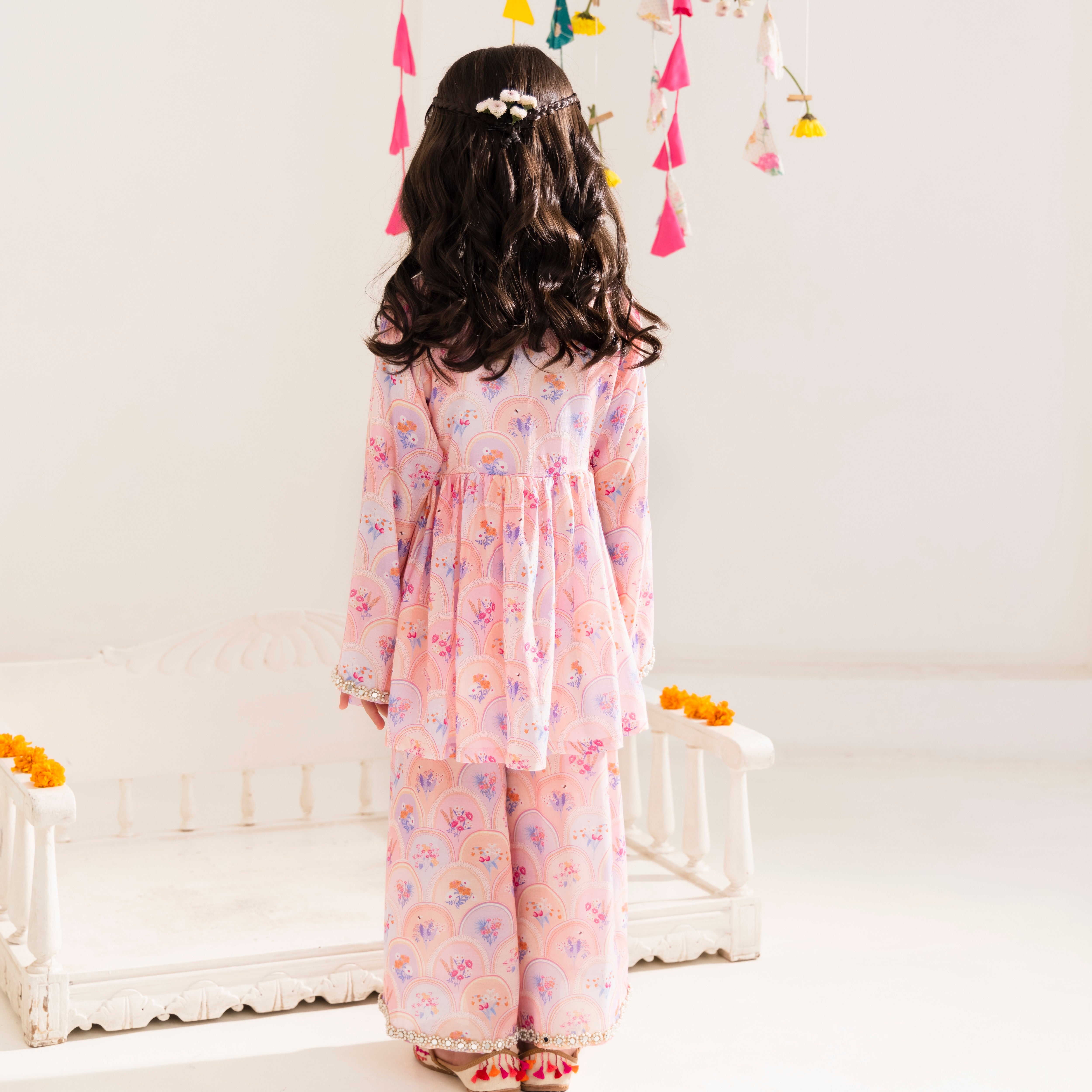 Azara Pink Short Kurta Set