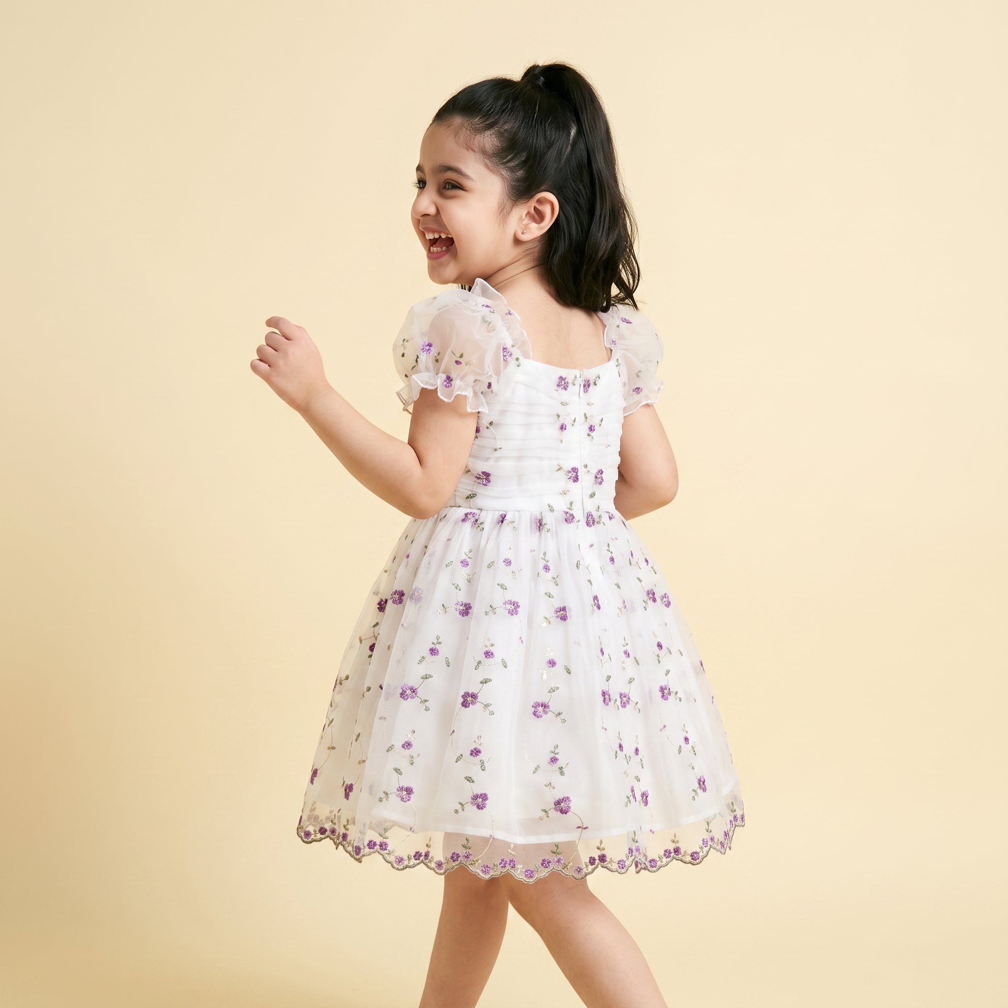 Diana Floral Organza Dress - Bibbity Bobbity