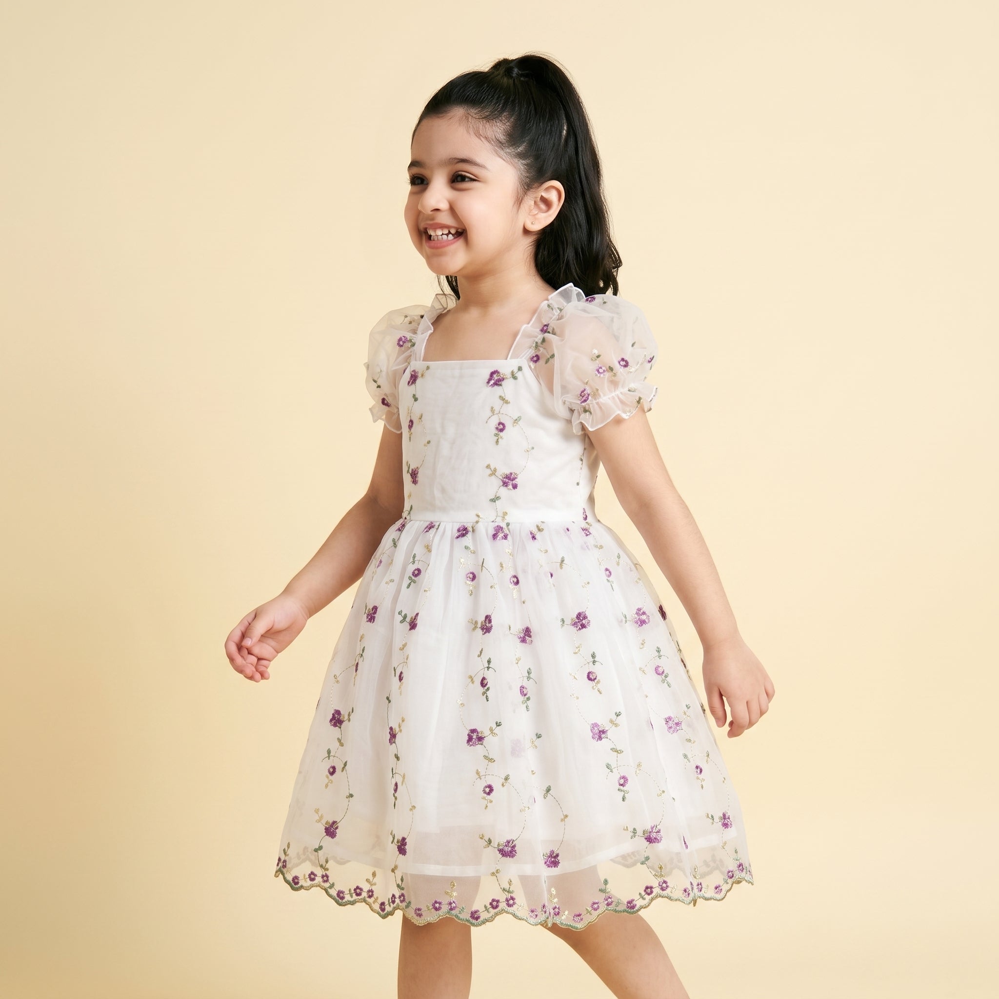 Diana Floral Organza Dress - Bibbity Bobbity