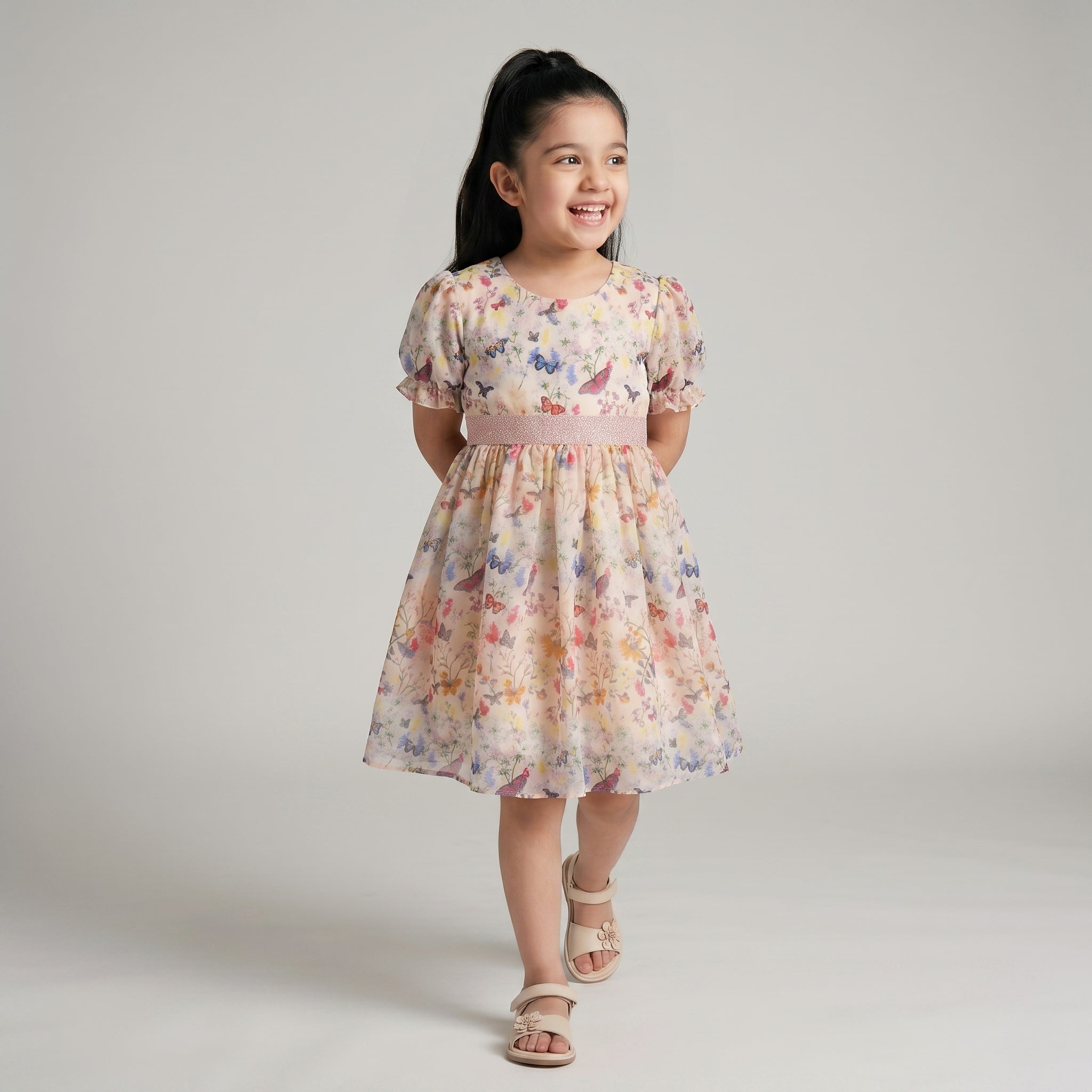 Evangeline Butterfly Print Dress - Bibbity Bobbity