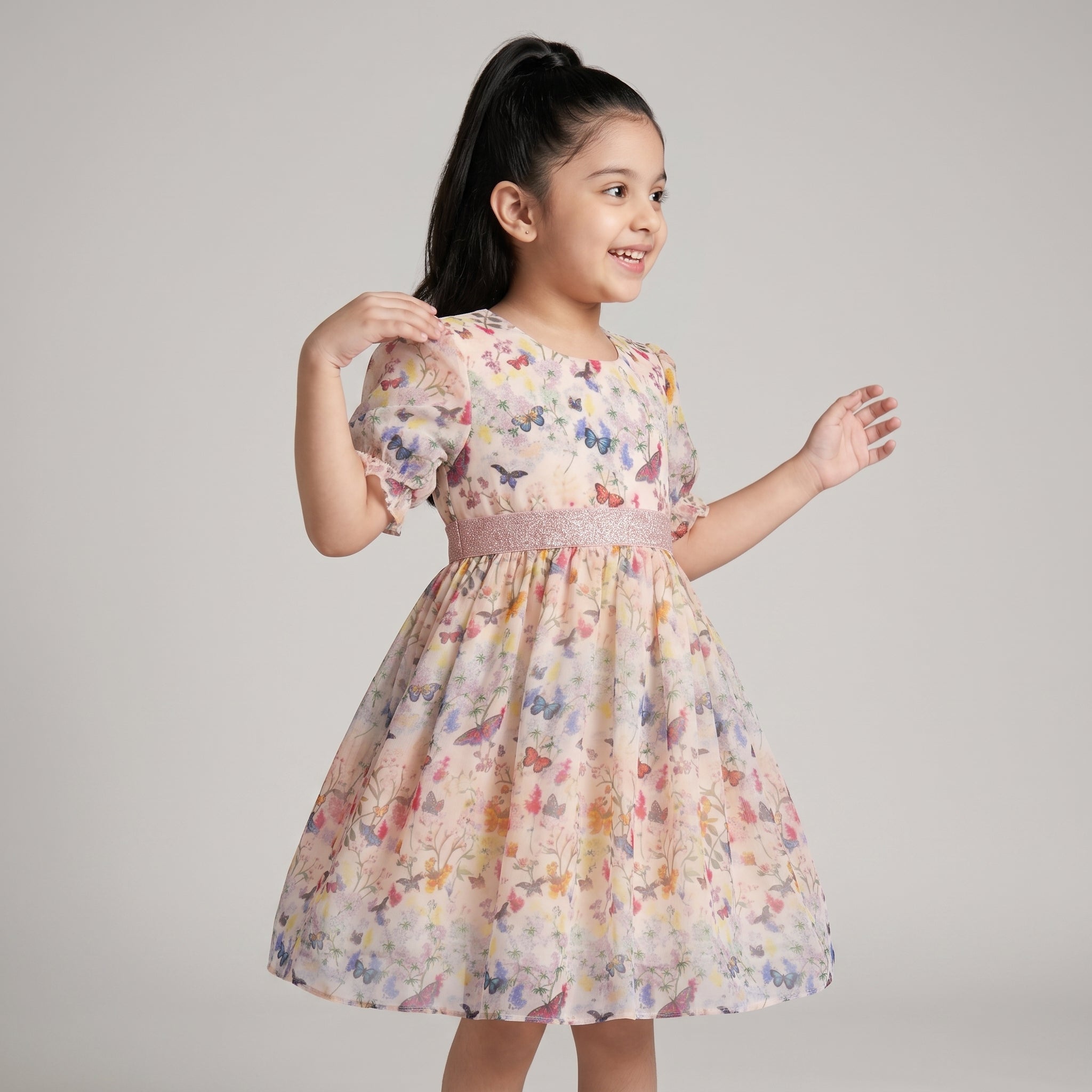 Evangeline Butterfly Print Dress - Bibbity Bobbity