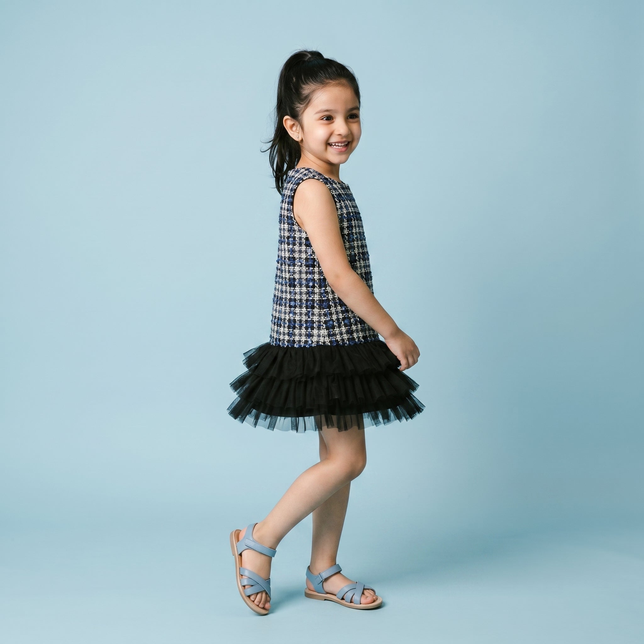 Fiona Tweed Dress - Bibbity Bobbity