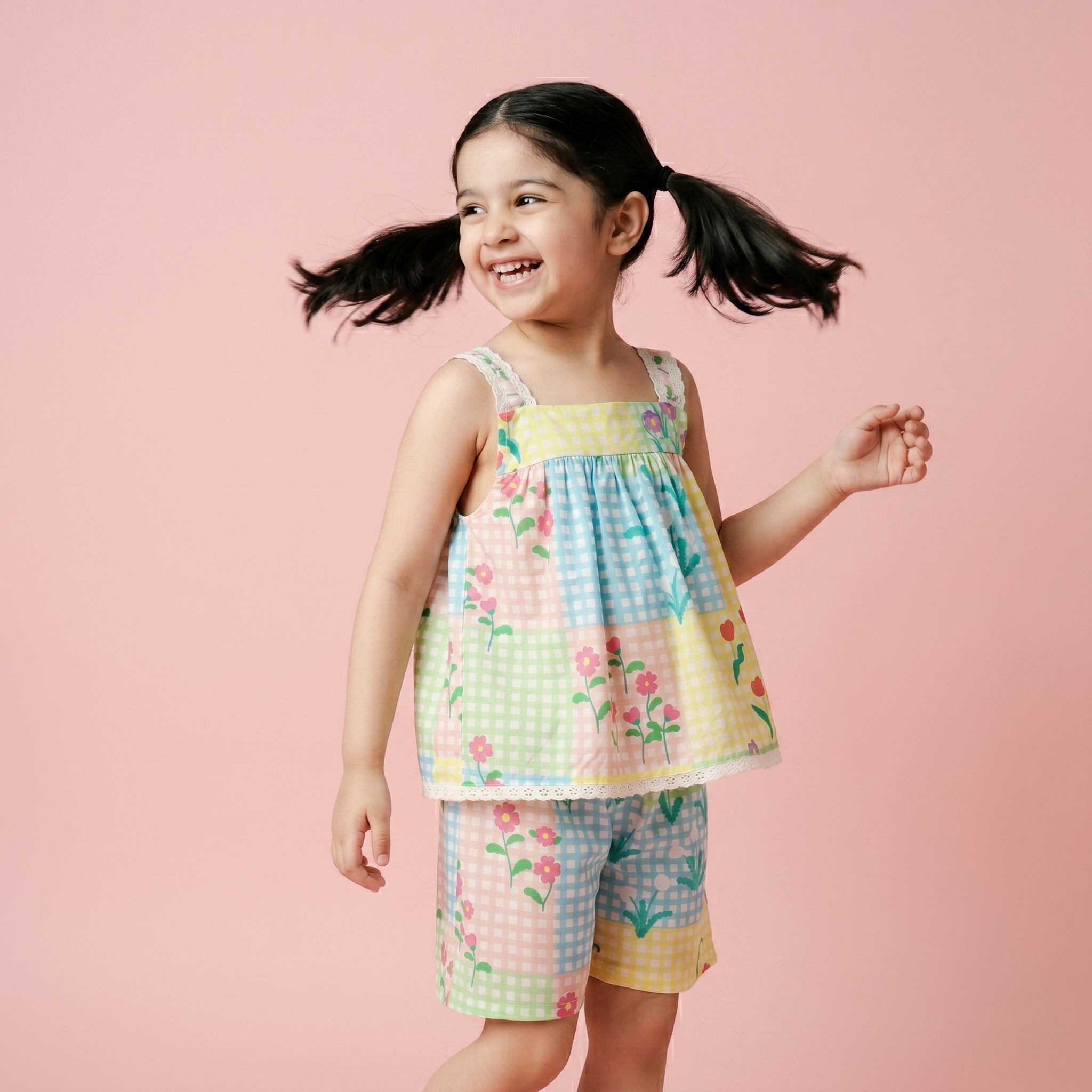 Garden Party Cotton Coord Set - Bibbity Bobbity