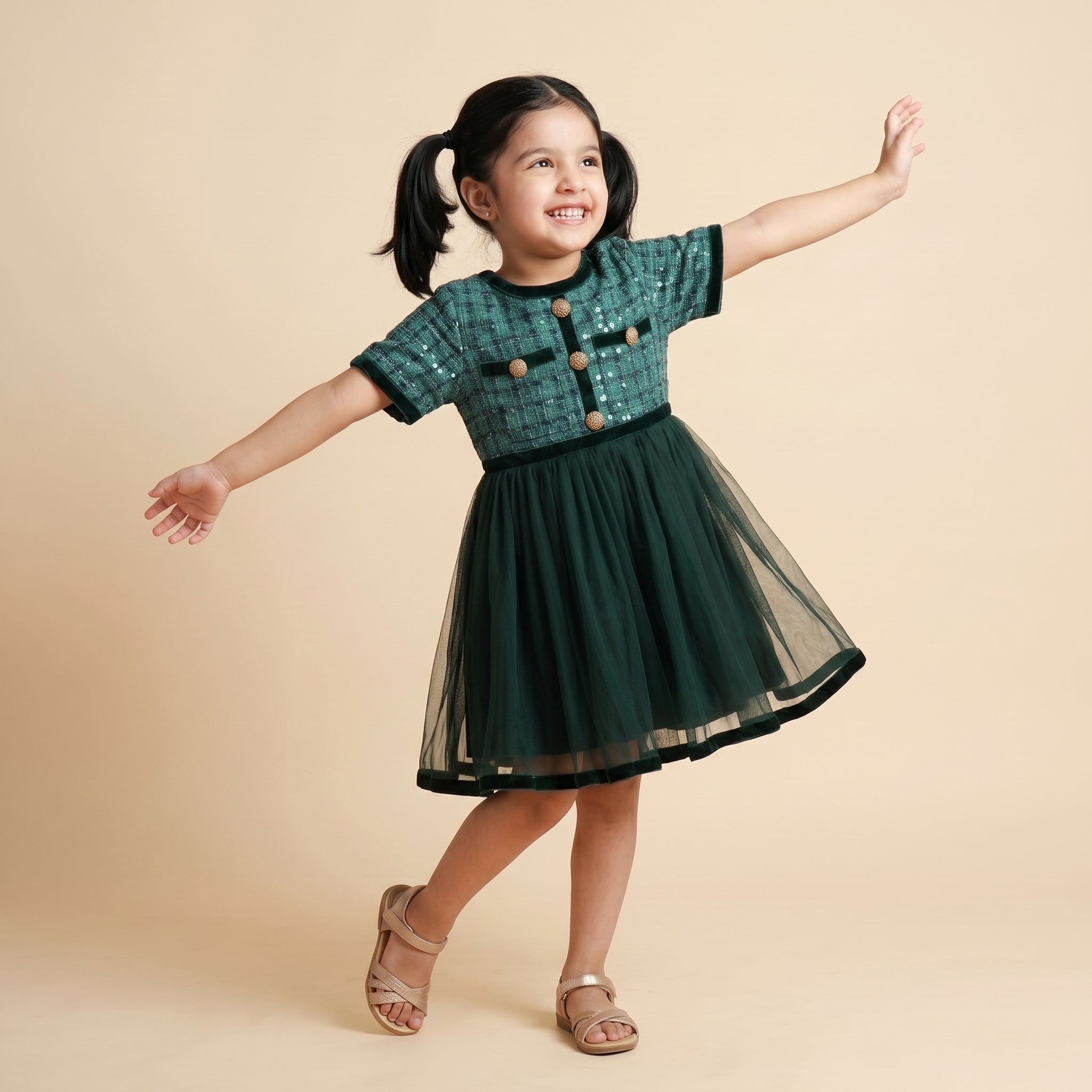 Giselle Tweed Party Dress - Bibbity Bobbity