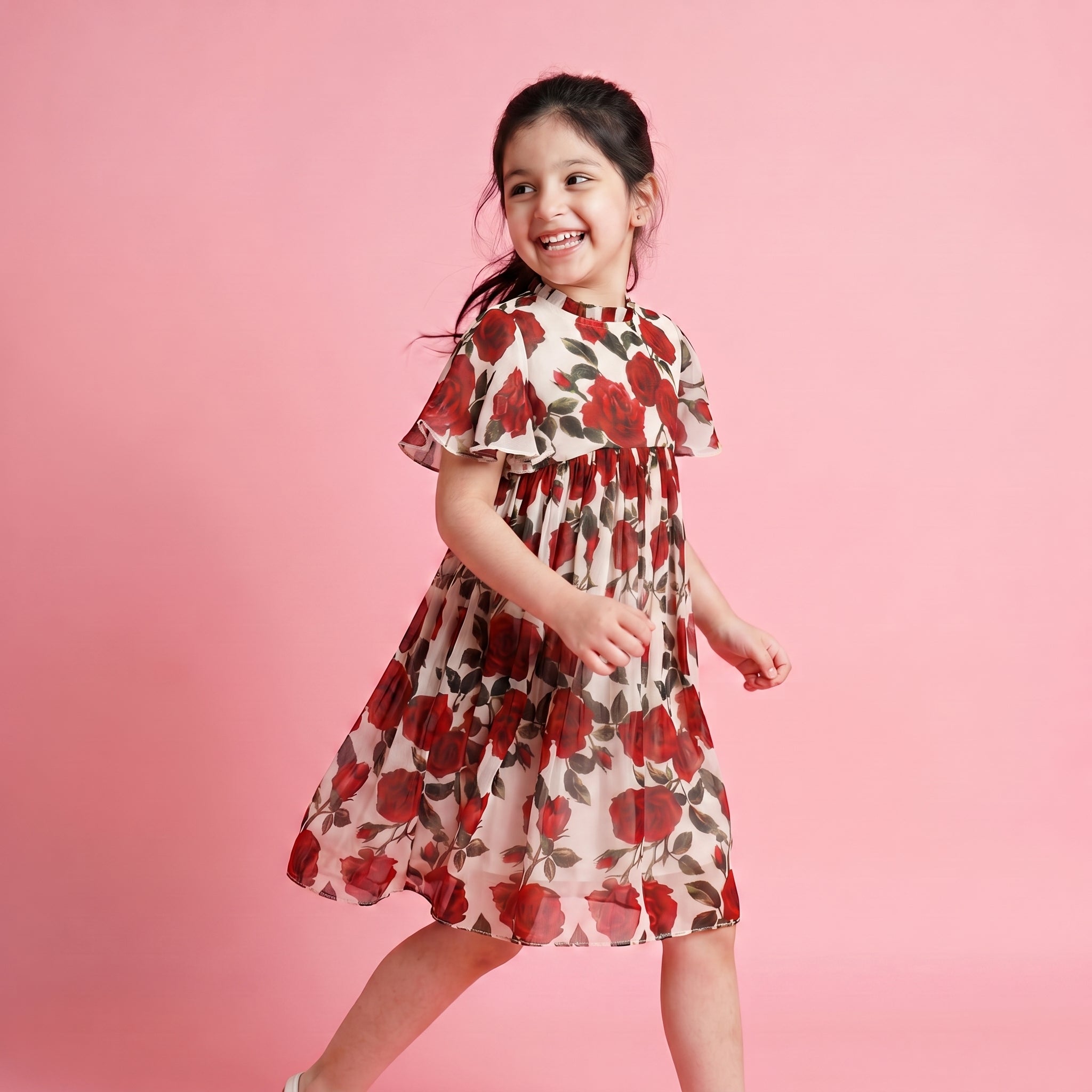 Hannah Rose Print Floral Dress