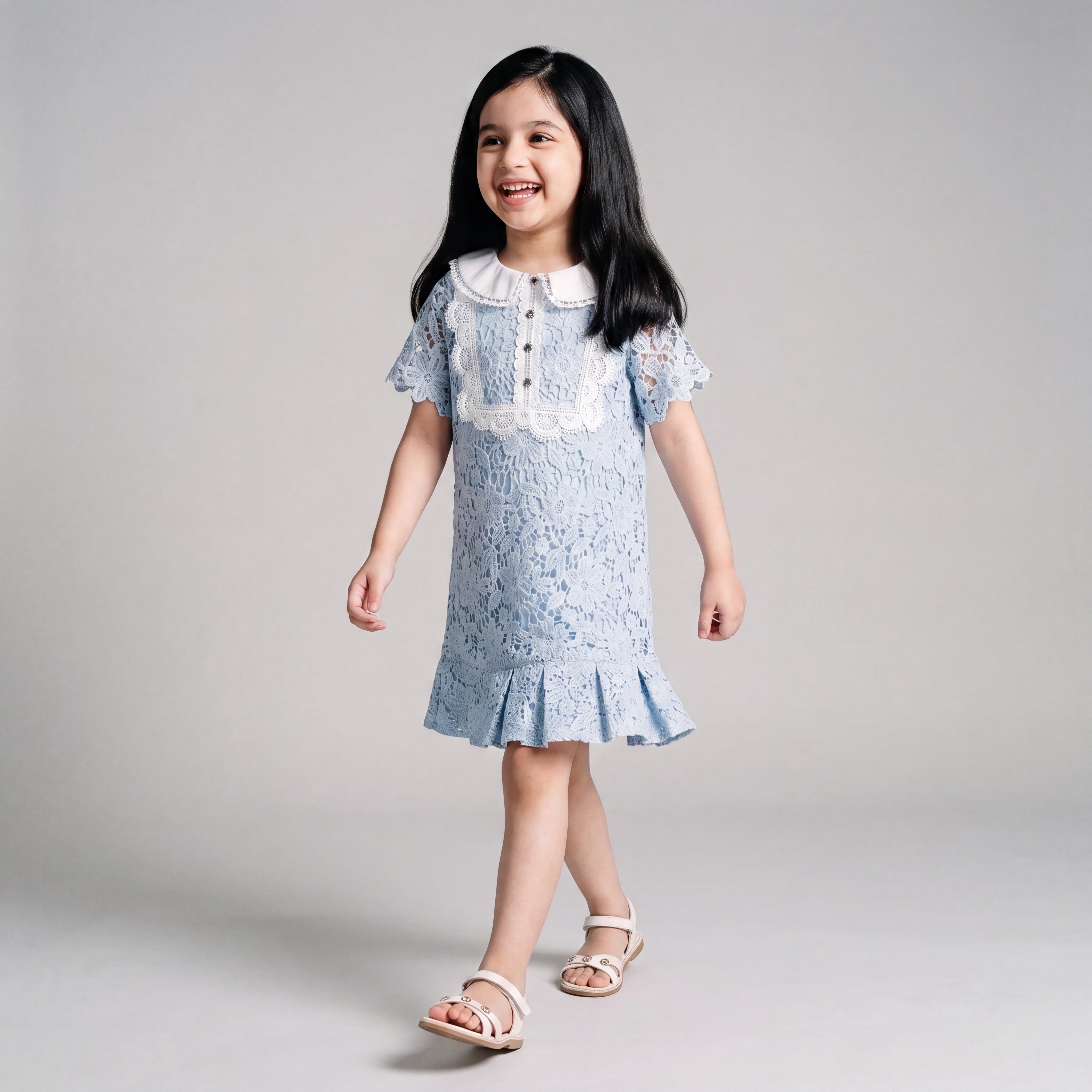 Ariel Blue Lace Dress