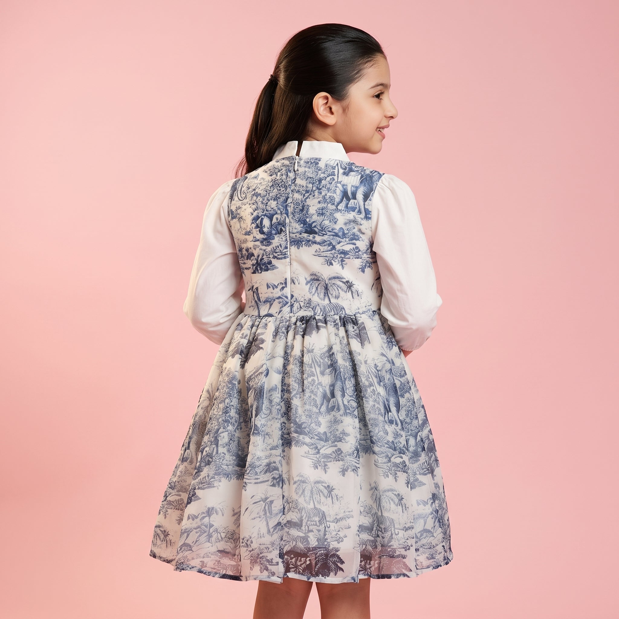 Lyra Toile De Jouy Print Dress - Bibbity Bobbity