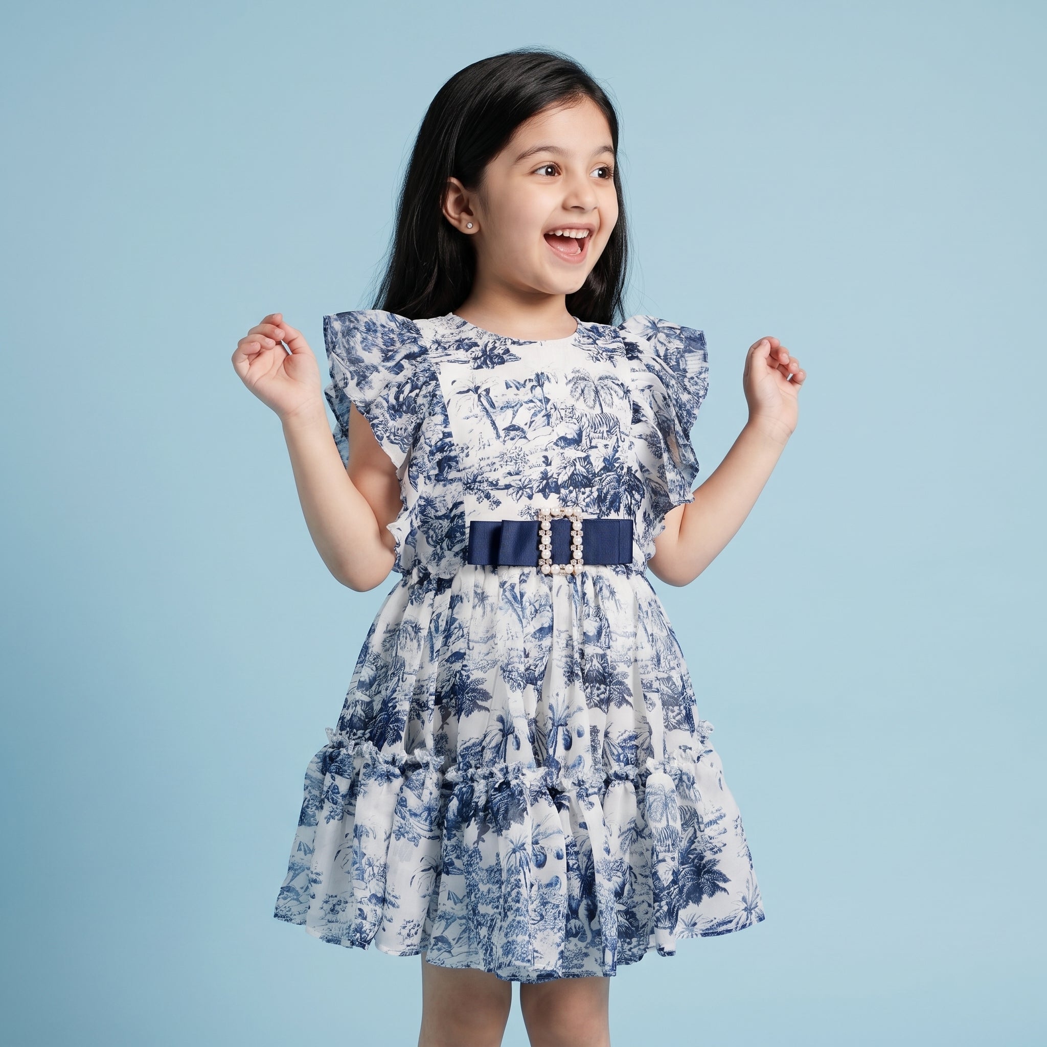 Maria Toile De Jouy Print Dress - Bibbity Bobbity