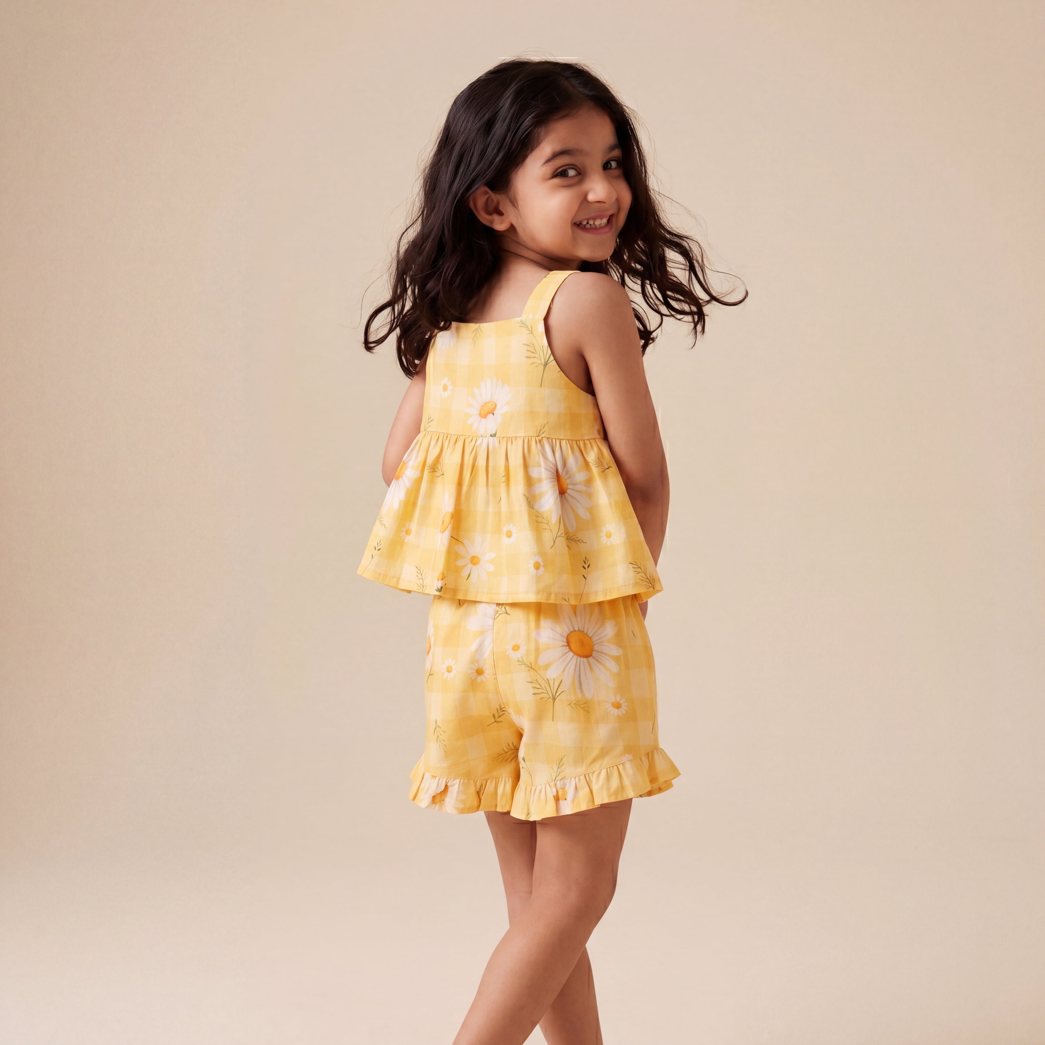 Marigold Yellow Cotton Cord Set - Bibbity Bobbity