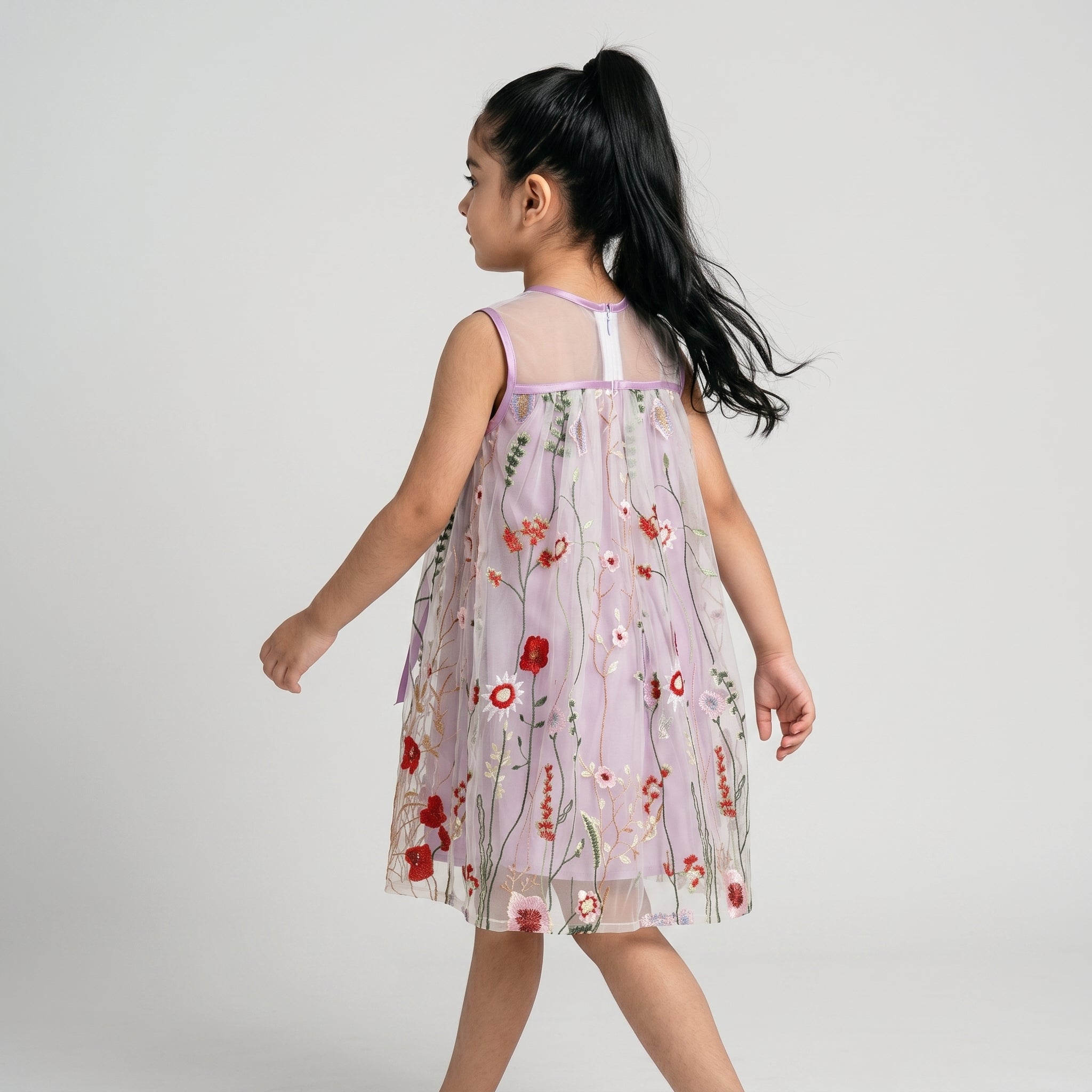 Mary Tulle Floral Dress - Bibbity Bobbity