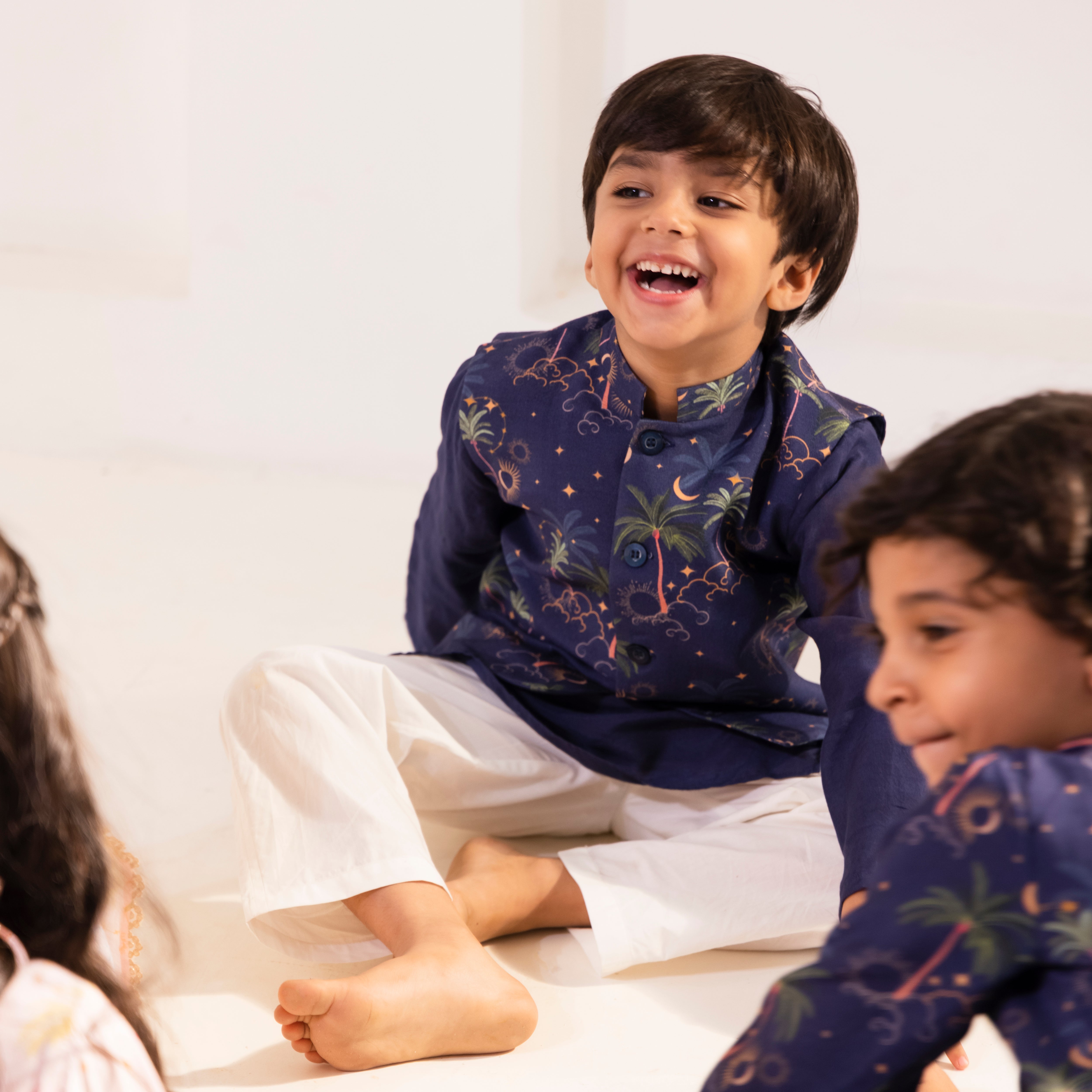 Navir Blue Celestial Bandhi Set