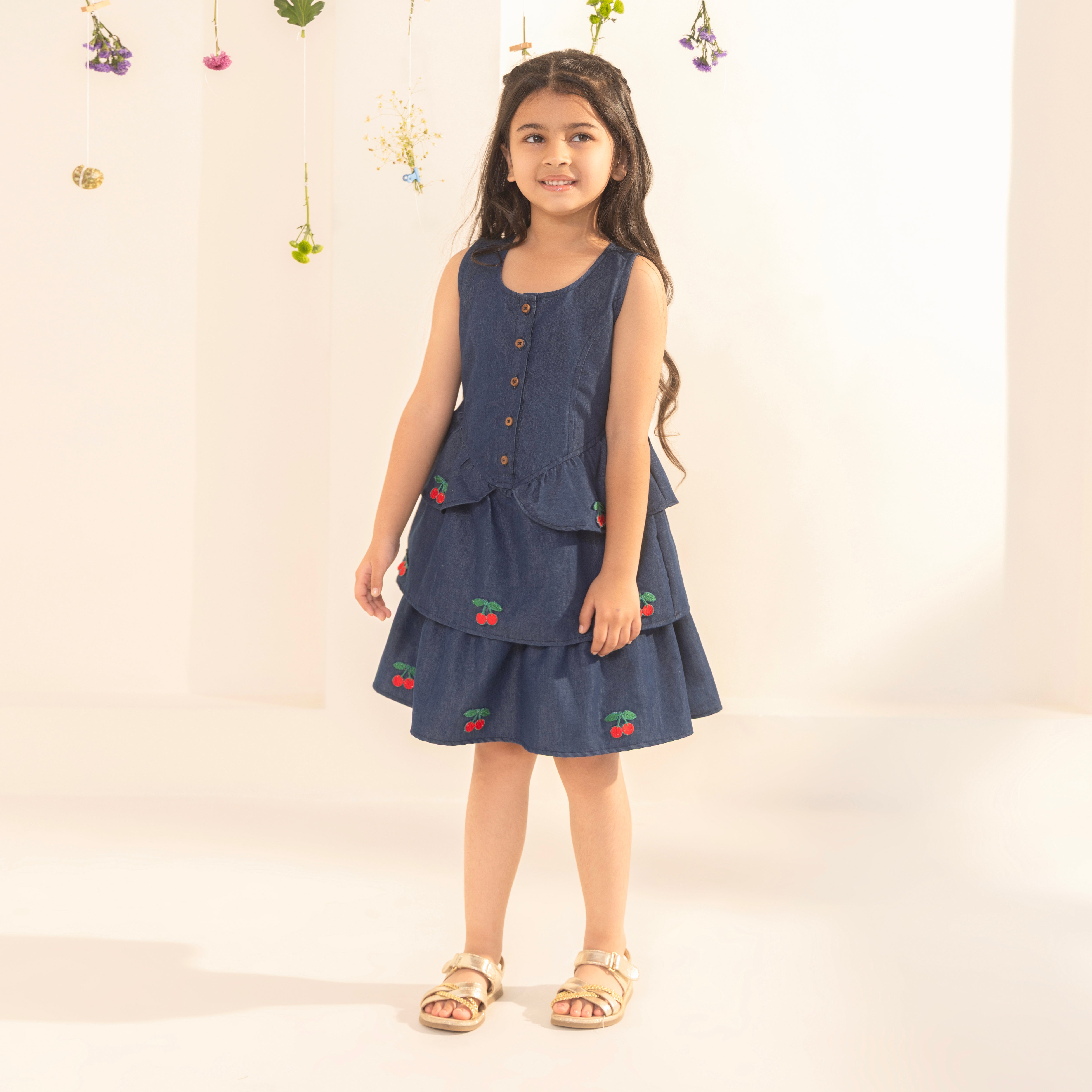 Noa Denim Dress - Bibbity Bobbity
