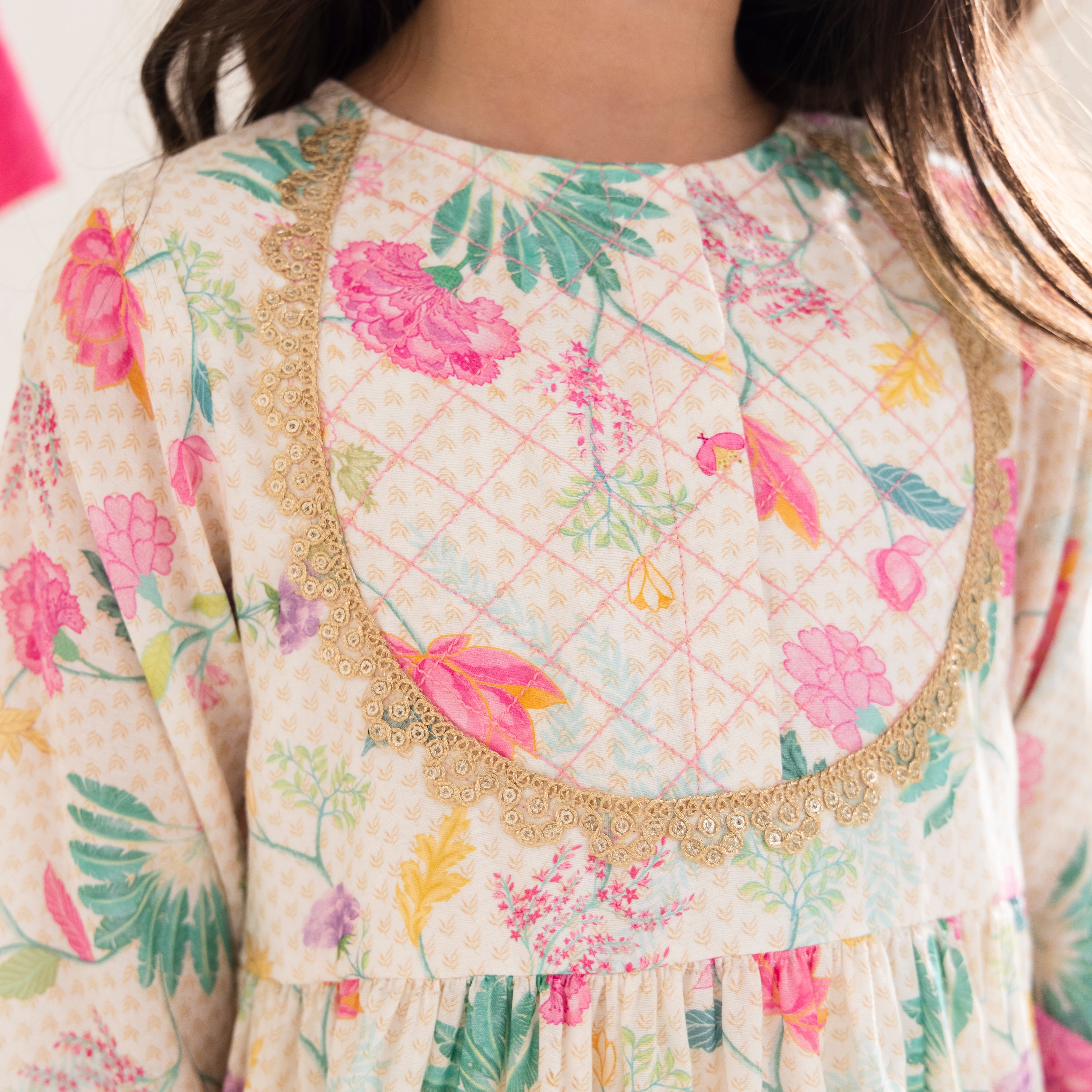 Nooriya White Sharara Set