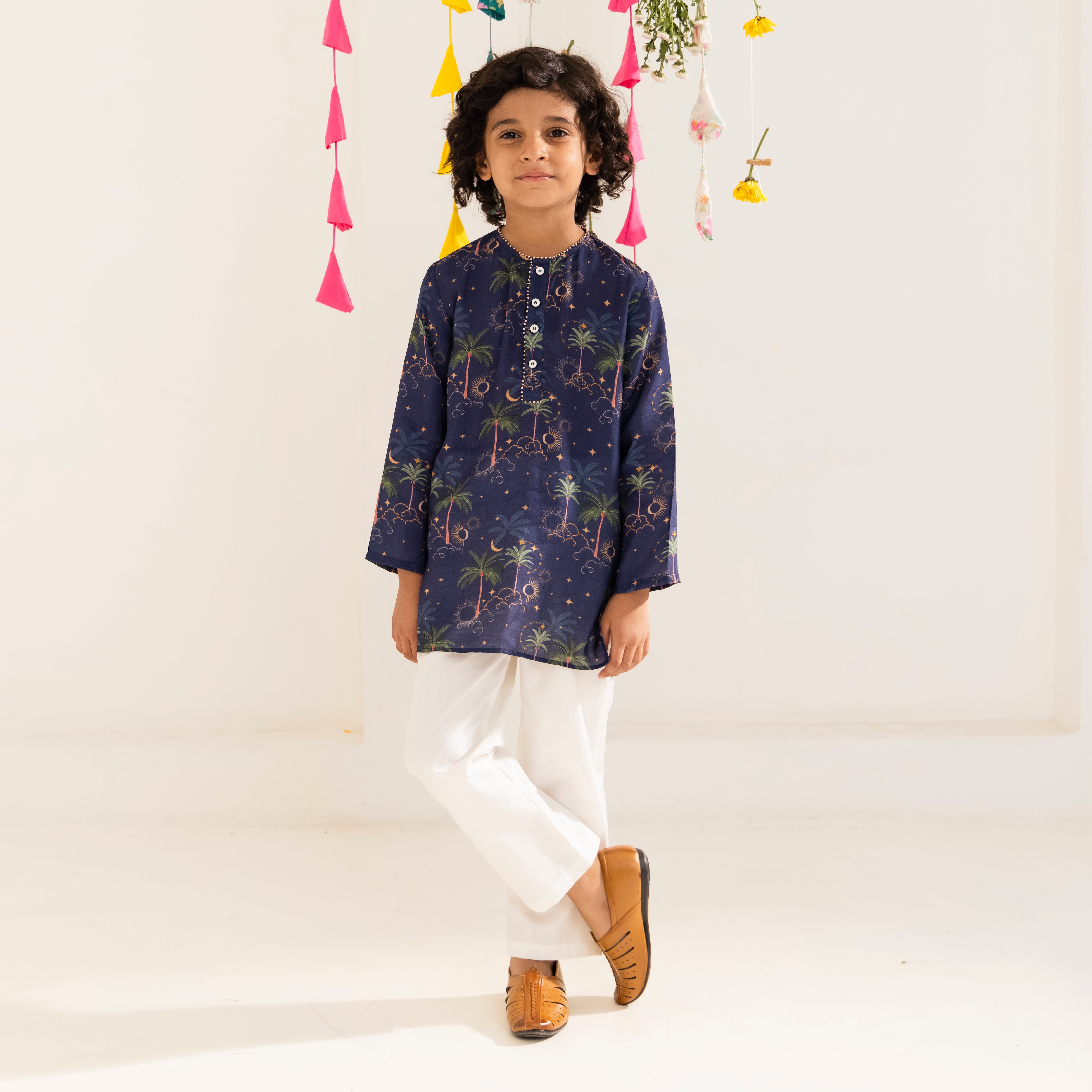 Zeyan Blue Celestial Kurta Set