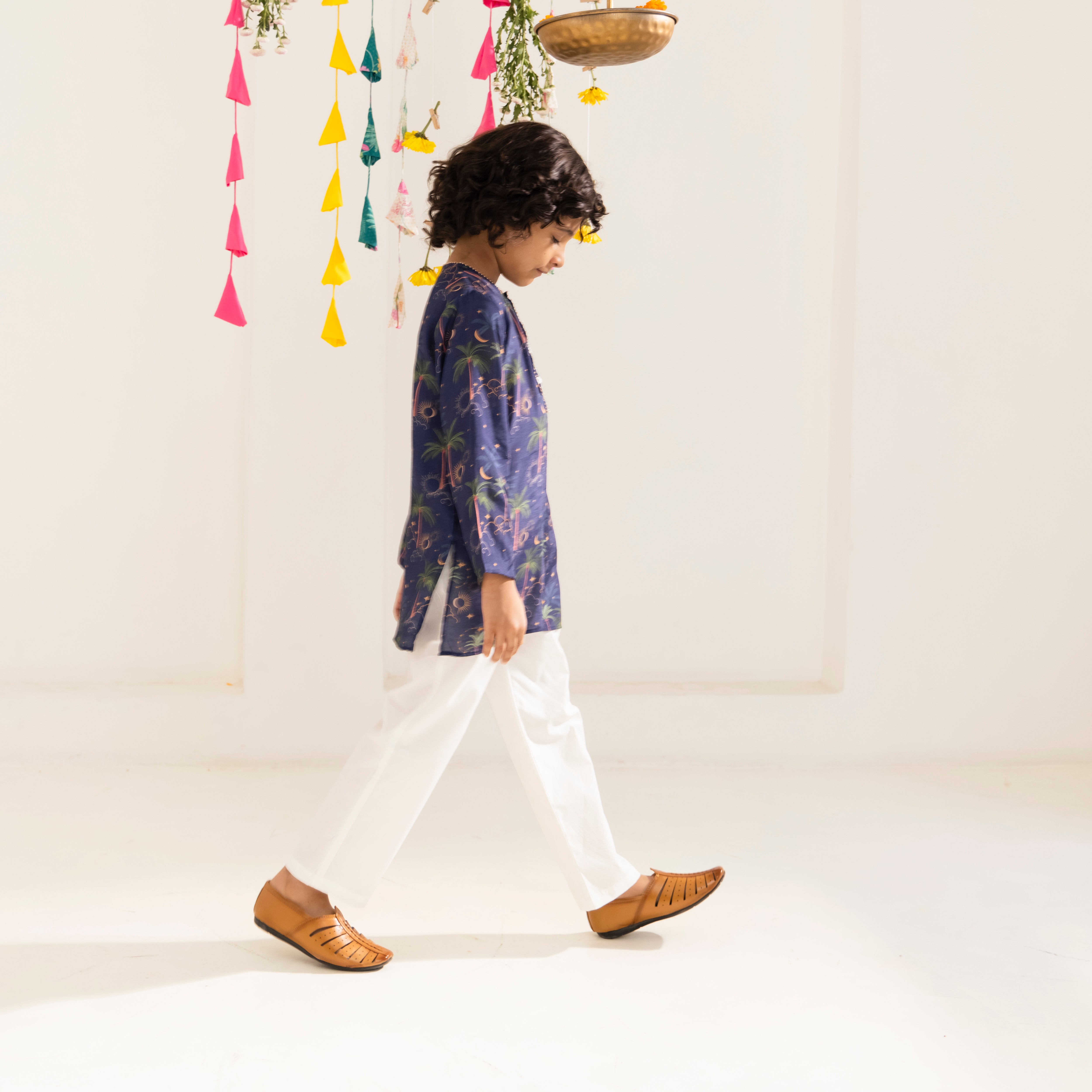 Zeyan Blue Celestial Kurta Set