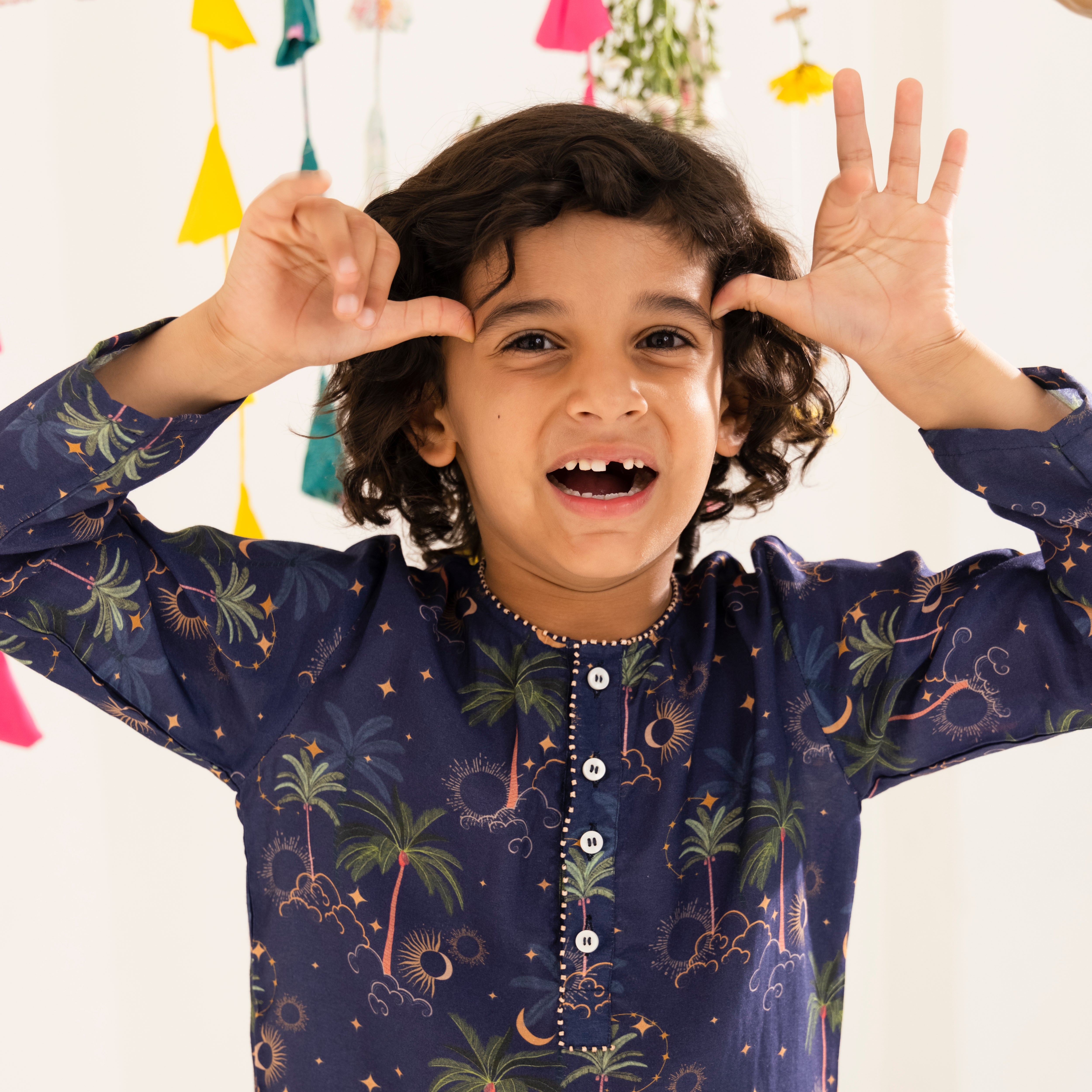 Zeyan Blue Celestial Kurta Set