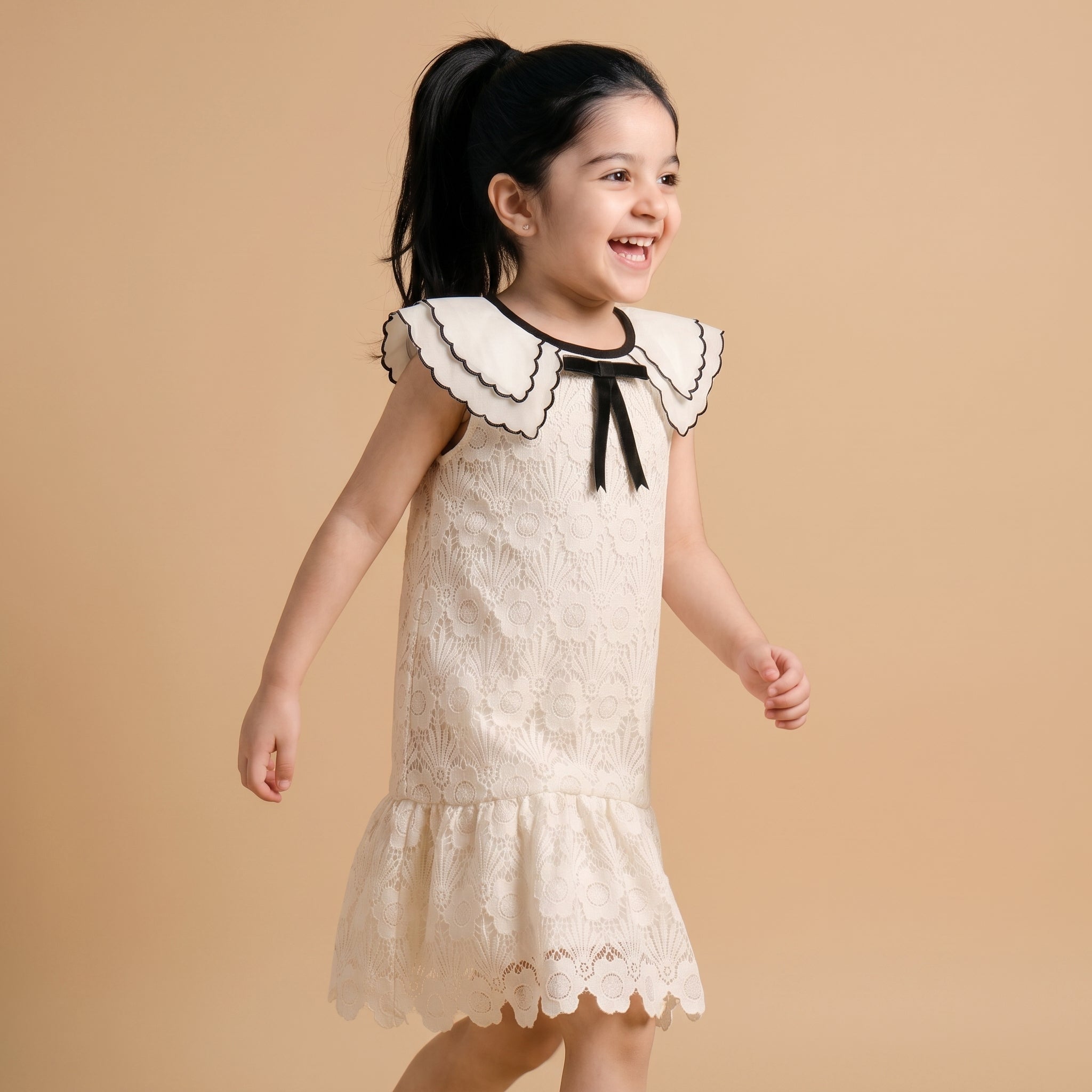 Zoe White Lace Dress - Bibbity Bobbity