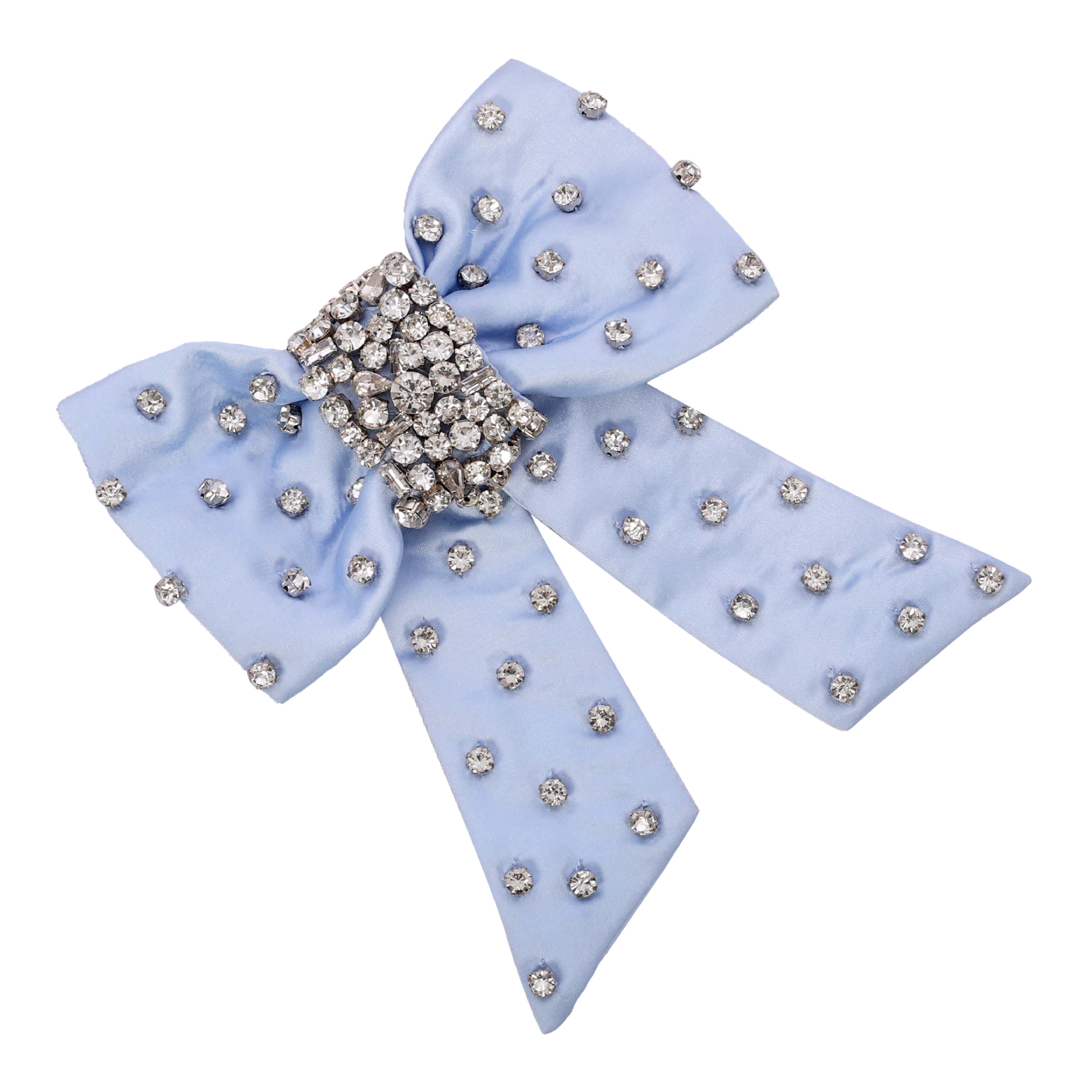 Blue Studded Bow